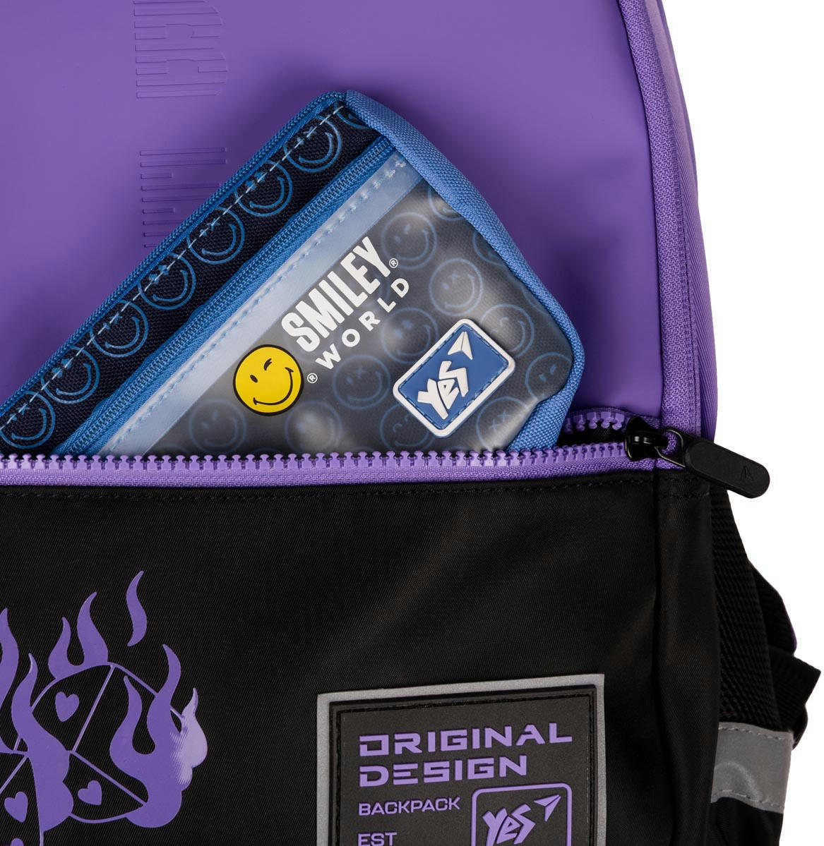 Рюкзак YES T-113 Lilac Cubes (559966)фото14