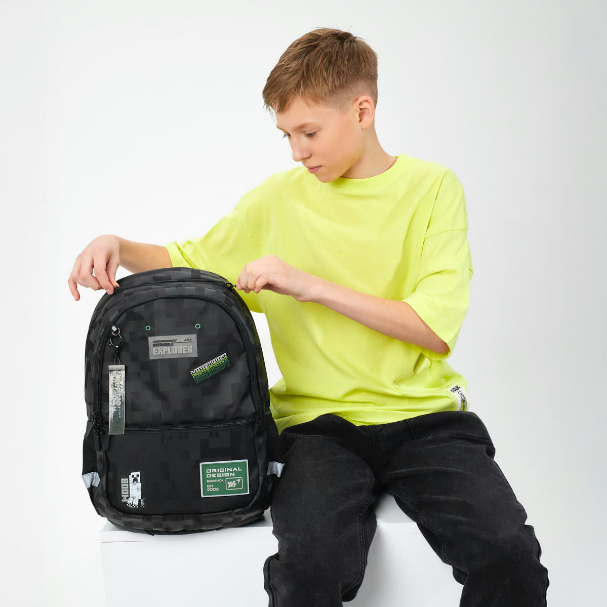 Рюкзак YES T-113 Minecraft Boom (559973)фото