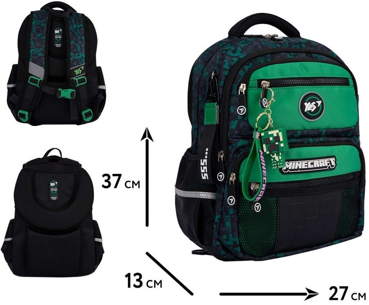 Рюкзак шкільний YES S-108 Minecraft Watch Out (559831)фото