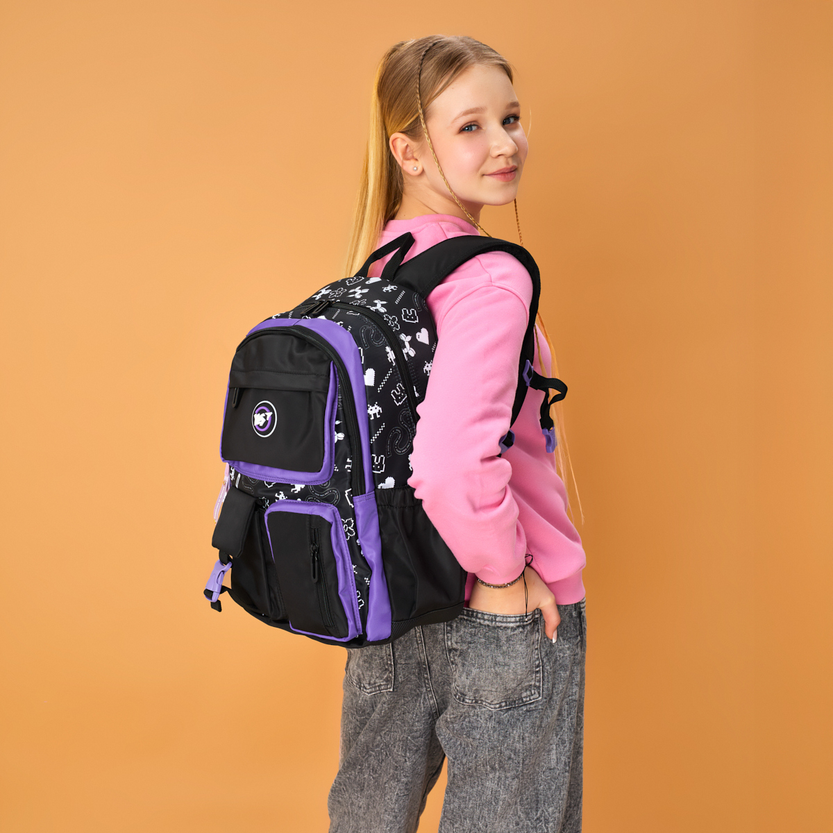 Рюкзак шкільний YES TS-43 Purple Game (559991)фото