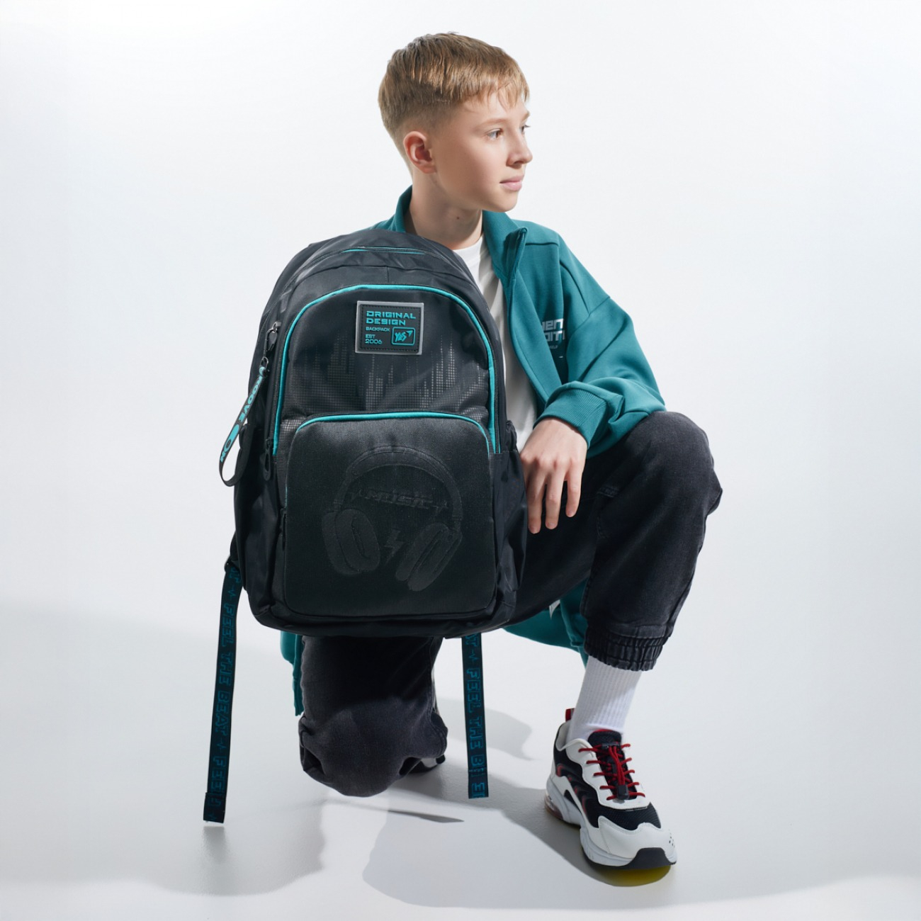 Рюкзак шкільний YES TS-47 Optic Headphones (550103)фото