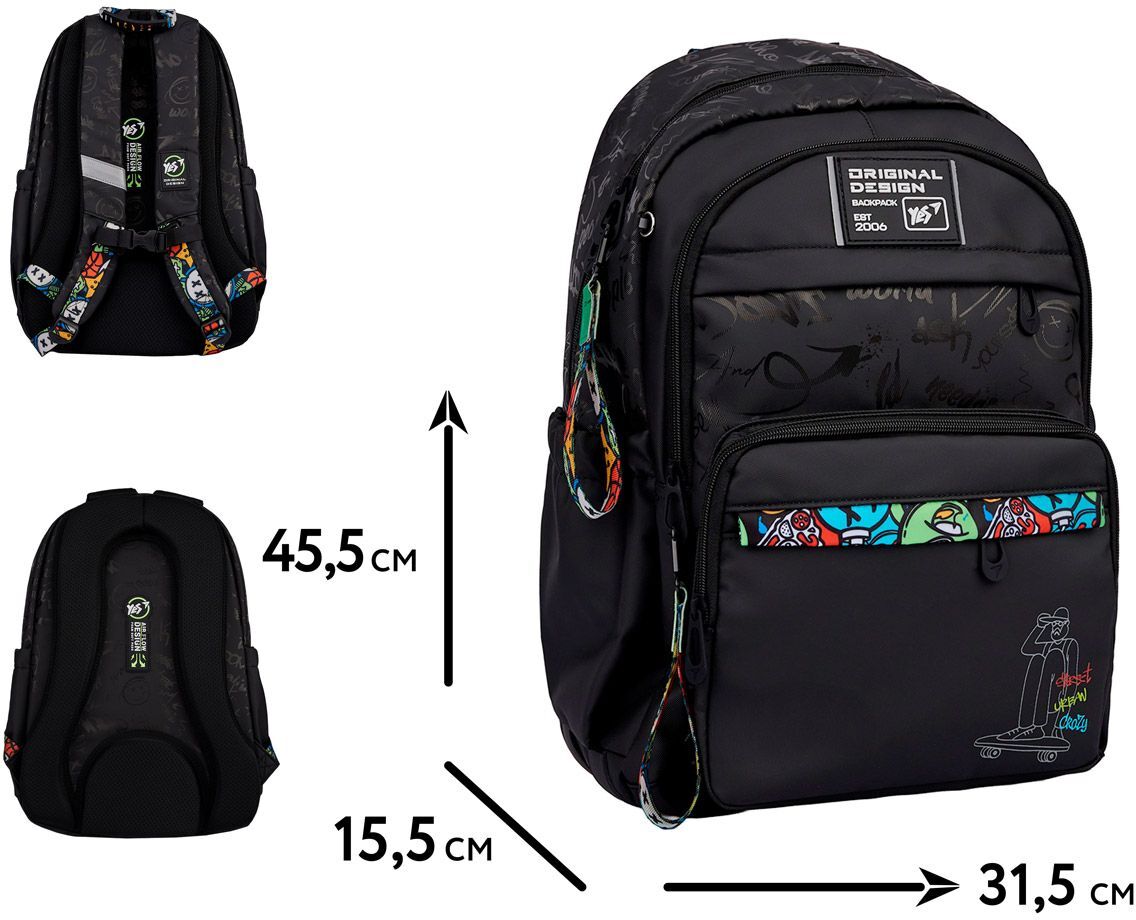 Рюкзак шкільний YES TS-47 Street Style (559917)фото