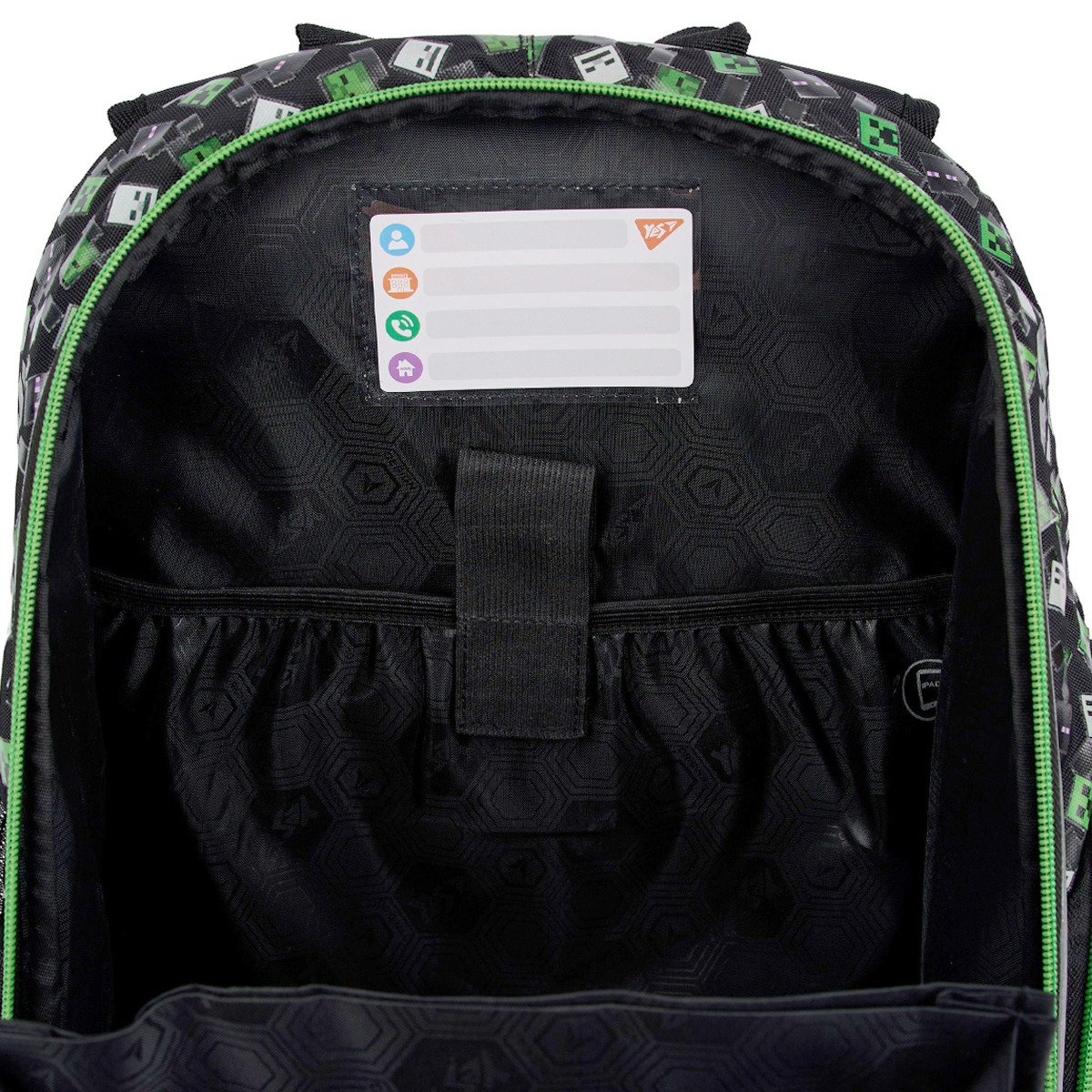 Рюкзак школьный полукаркасный YES S-100 Minecraft Game (559875) фото 