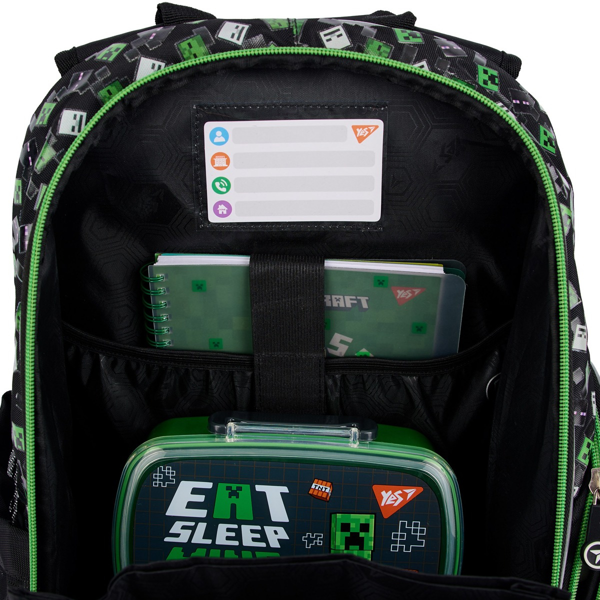 Рюкзак школьный полукаркасный YES S-100 Minecraft Game (559875) фото 