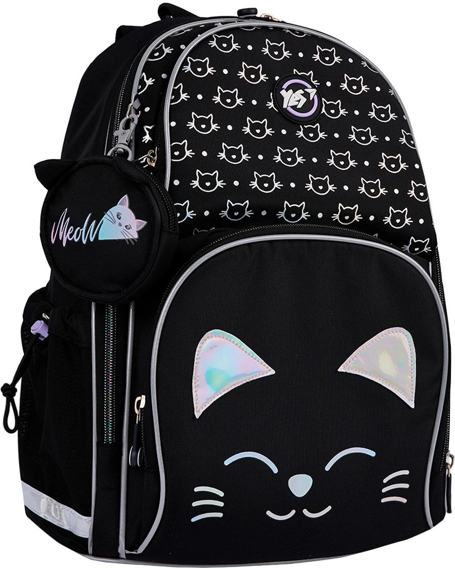 Рюкзак школьный полукаркасный YES S-100 Smiling Cats (559871) фото 