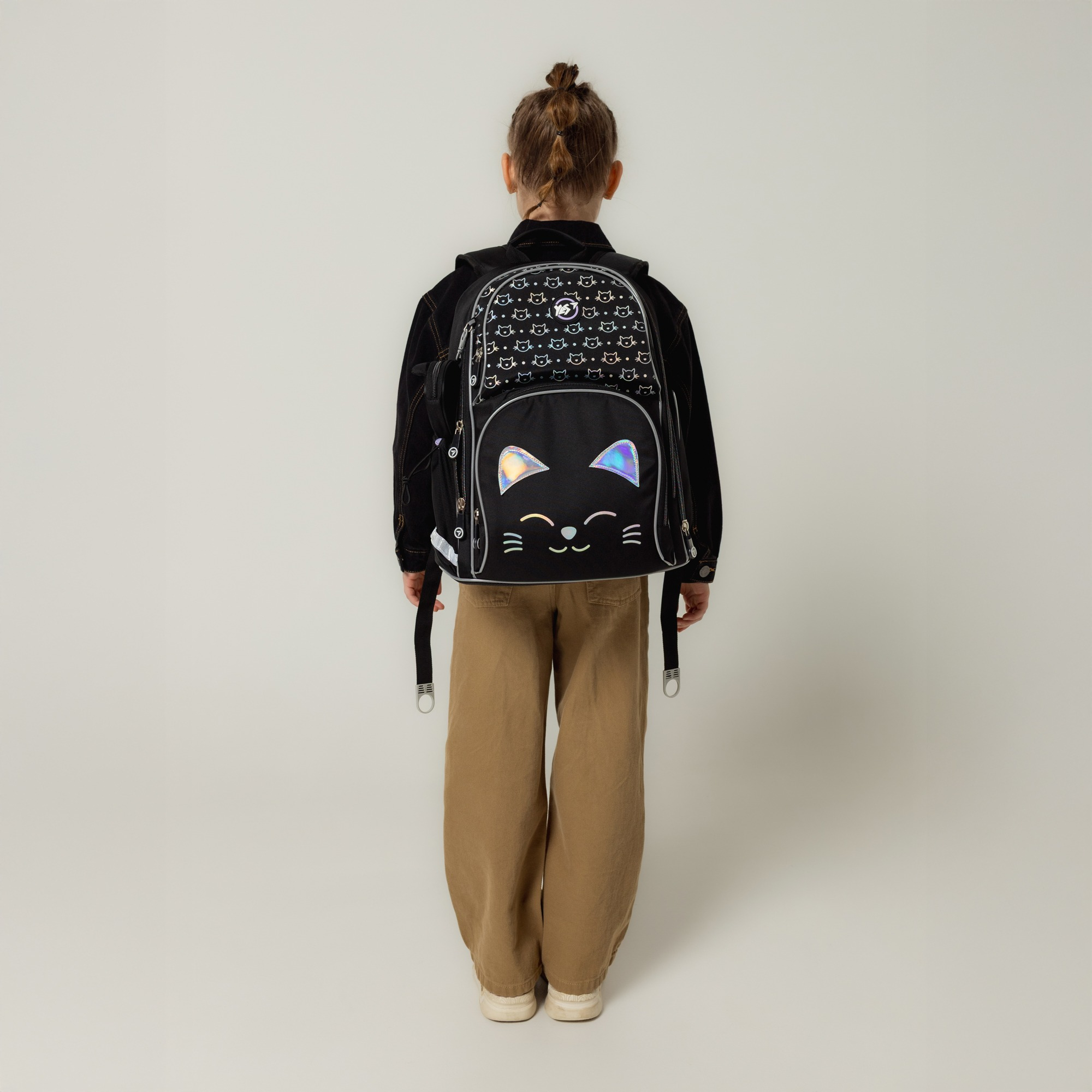 Рюкзак школьный полукаркасный YES S-100 Smiling Cats (559871) фото 