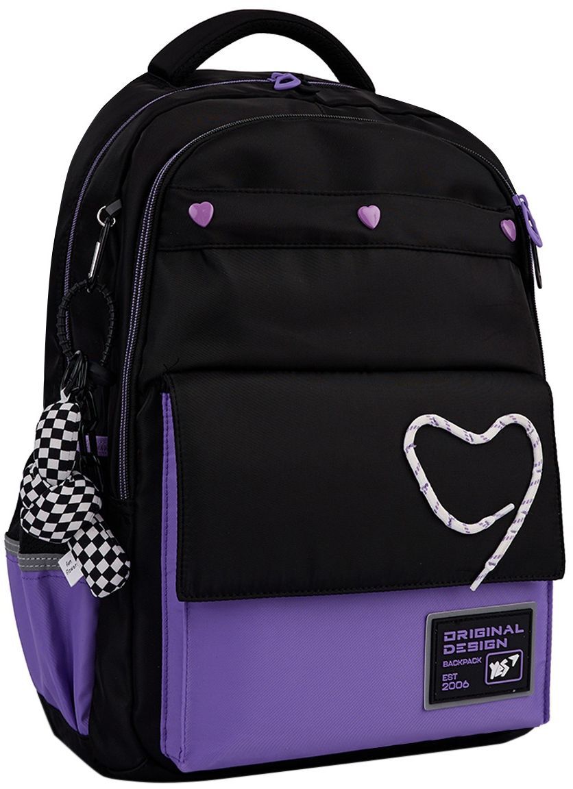 Рюкзак шкільний YES TS-48 Purple Hearts (559923)фото4