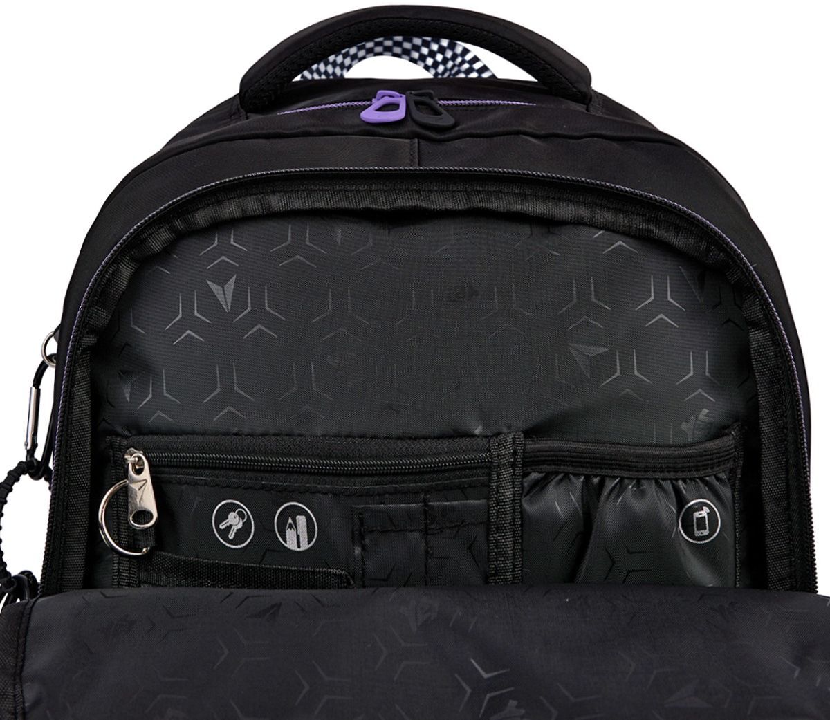 Рюкзак шкільний YES TS-48 Purple Hearts (559923)фото10