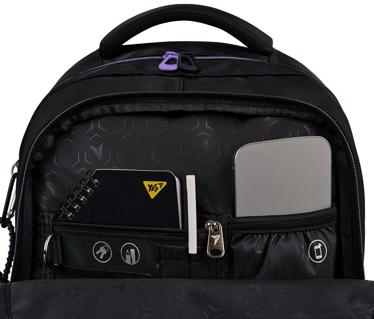 Рюкзак шкільний YES TS-48 Purple Hearts (559923)фото11