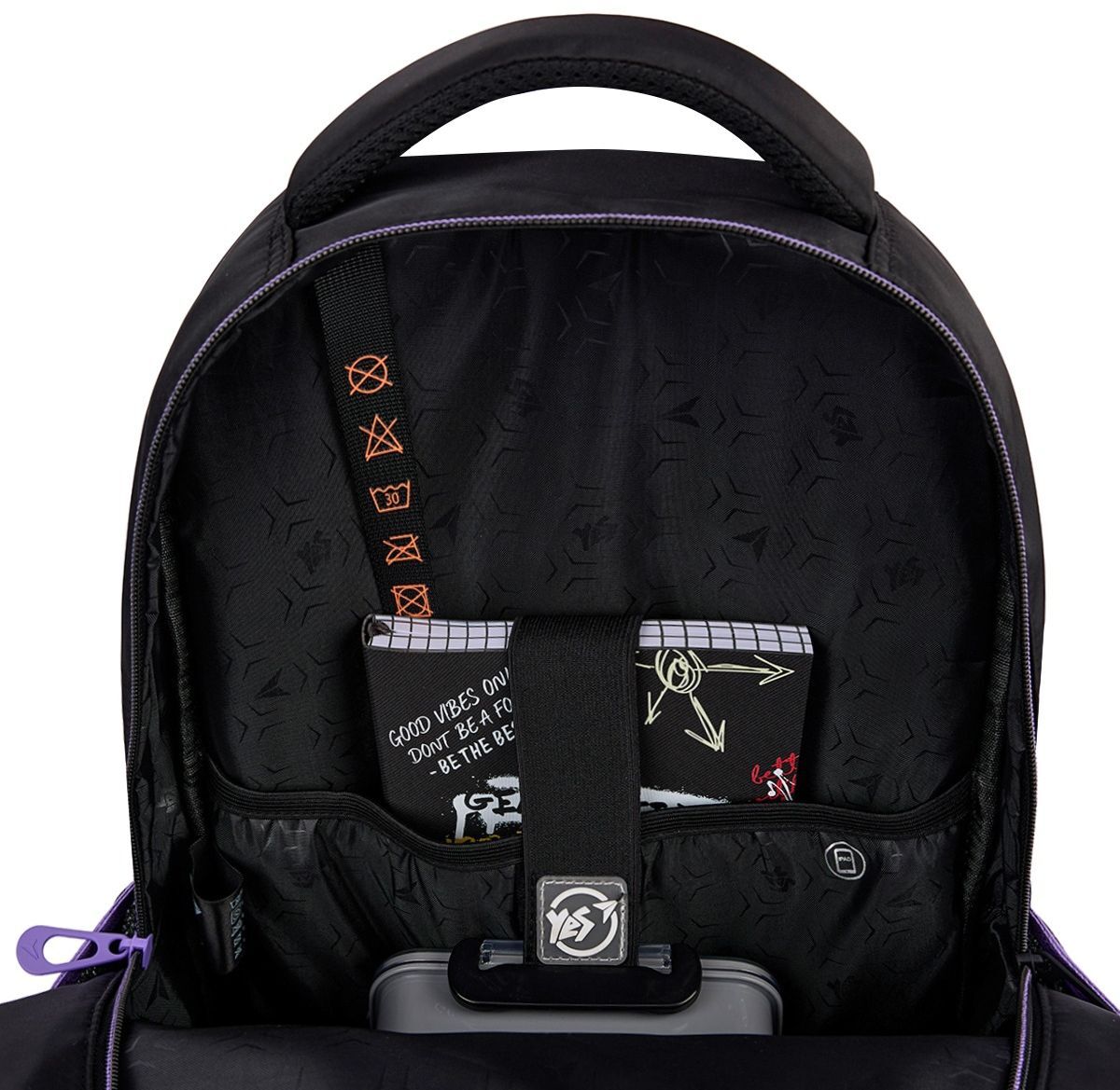 Рюкзак шкільний YES TS-48 Purple Hearts (559923)фото9