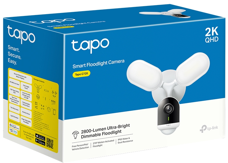 IP-Камера TP-LINK Tapo C720 2K QHD N300 (TAPO-C720) фото 