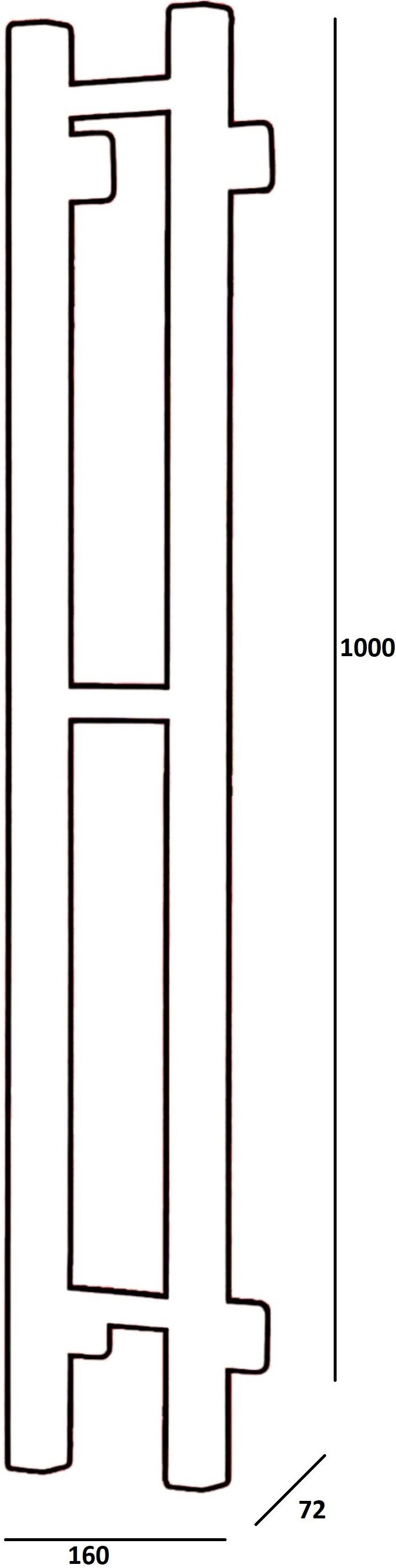 Рушникосушка ARDESTO електрична Elina Eco, 160х1000мм, чорний (12-268050-0110)фото2