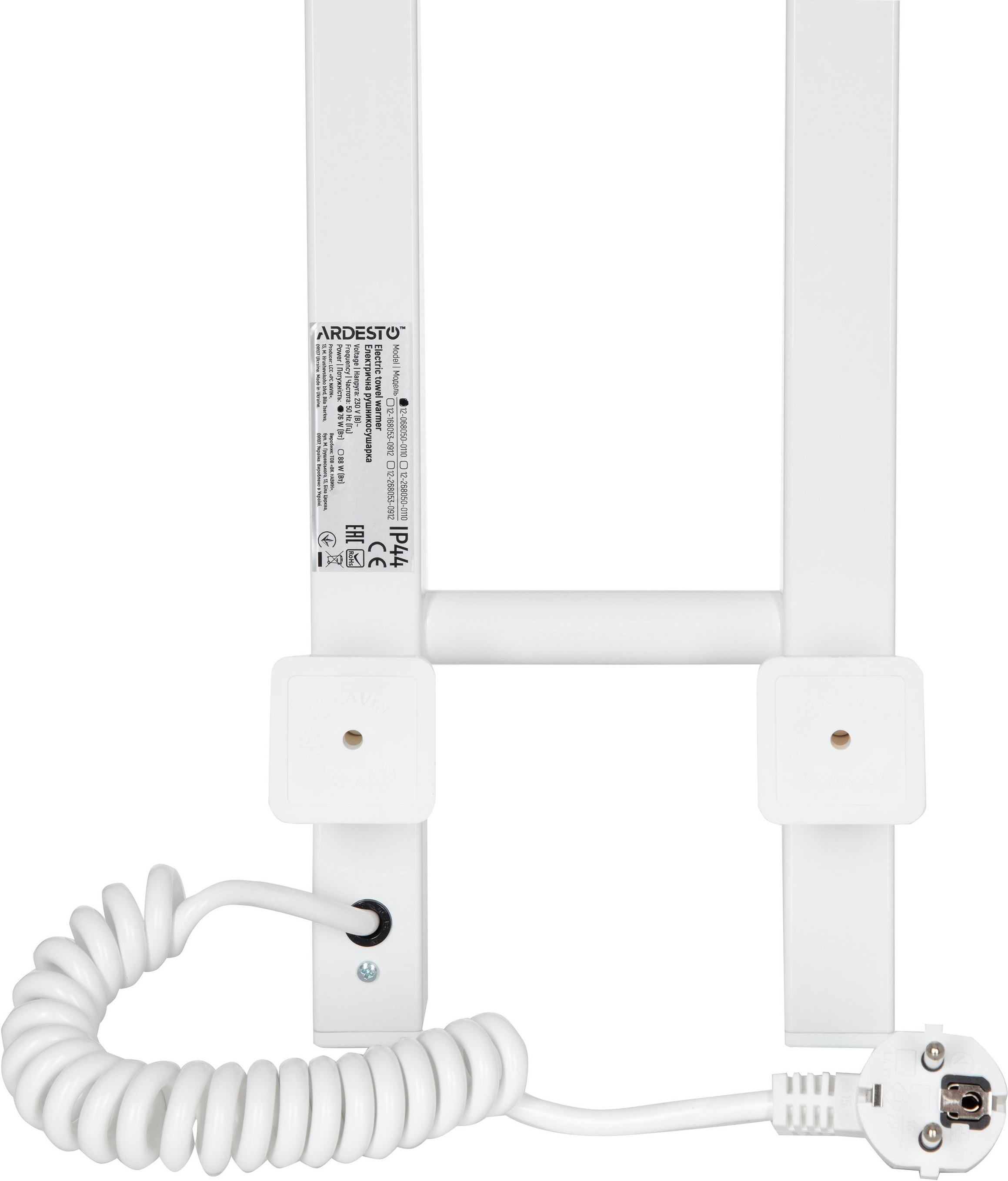 Полотенцесушитель ARDESTO электрический Elina Eco, 160х1000мм, белый (12-068050-0110) фото 6