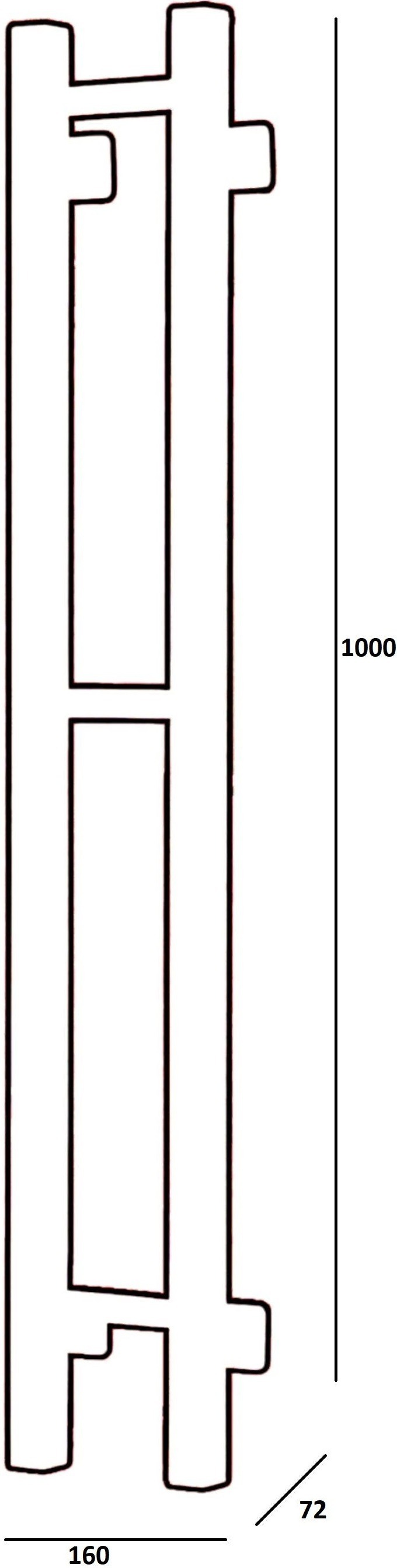 Полотенцесушитель ARDESTO электрический Elina Eco, 160х1000мм, белый (12-068050-0110) фото 2