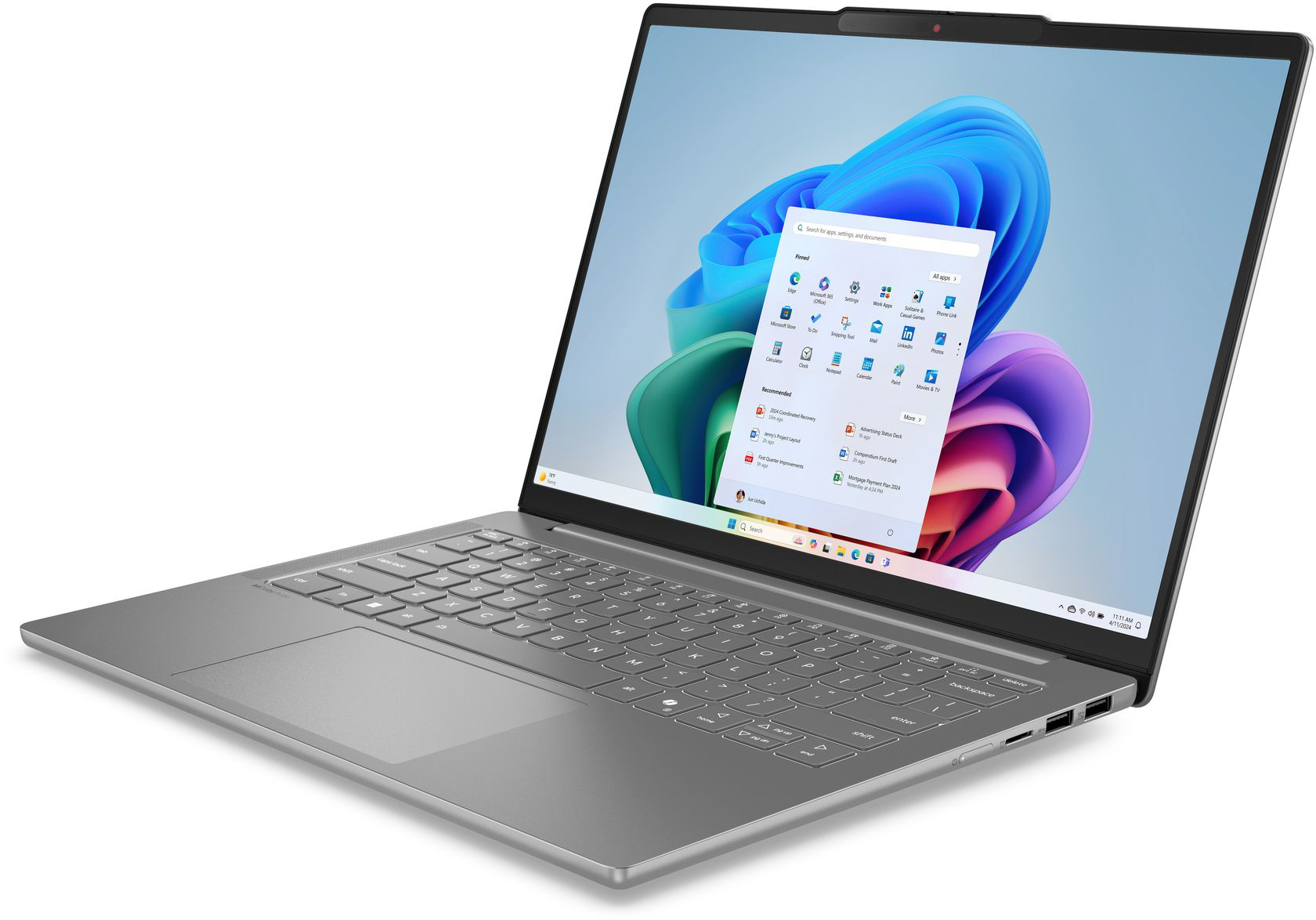 Ноутбук LENOVO IdeaPad Slim 5 14ARP10 Luna grey (83HT0034RA) фото 3