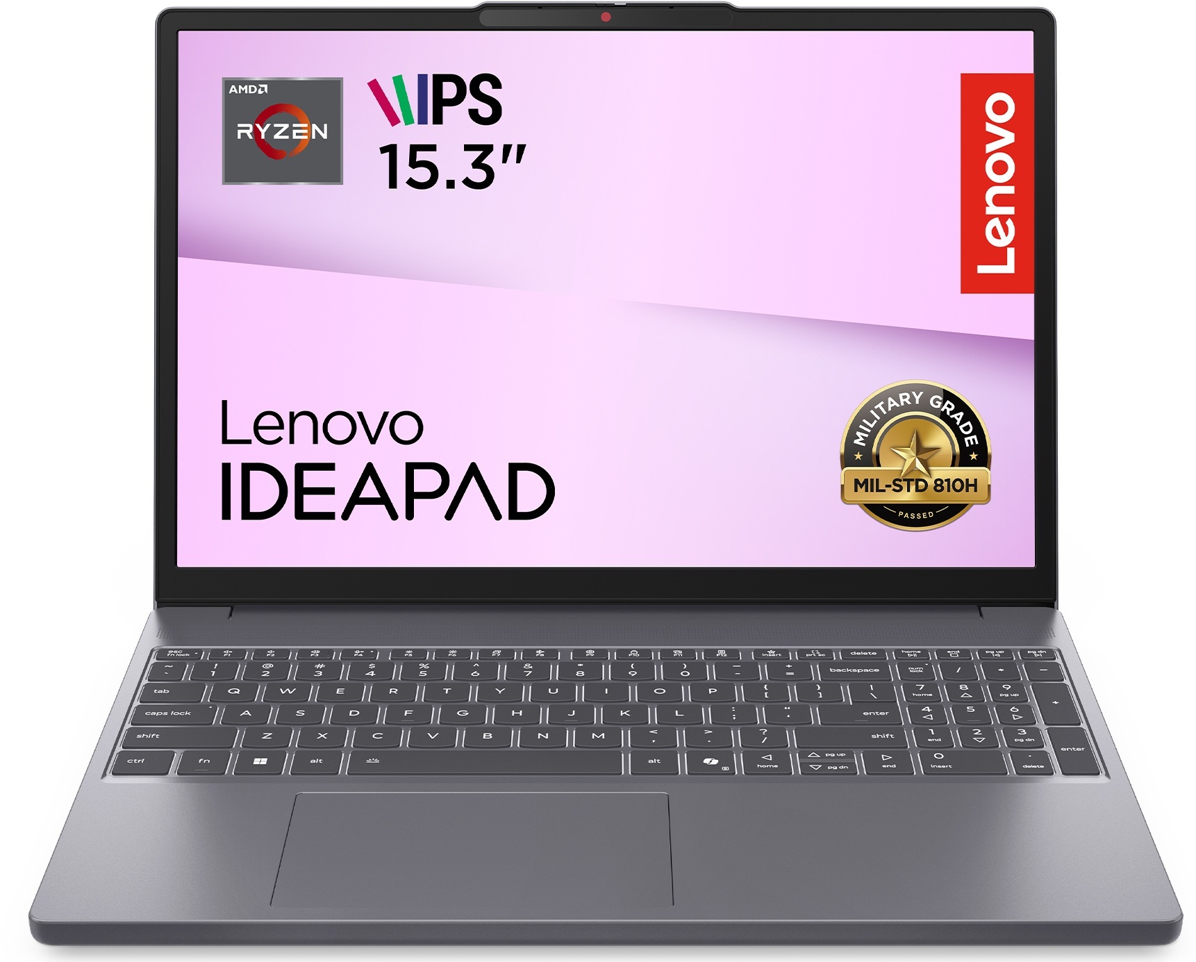 Ноутбук LENOVO ideapad Slim 3 15ARP10 Luna grey (83K700A2RA) фото 2