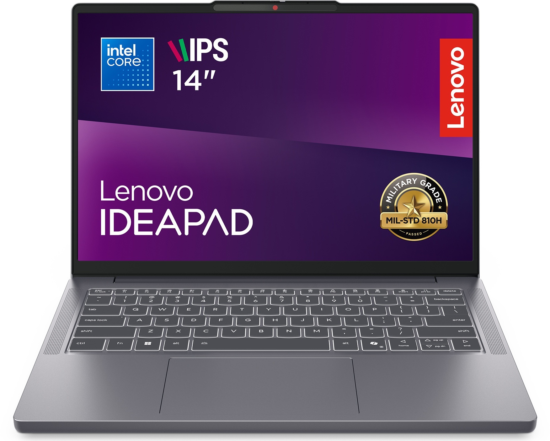 Ноутбук LENOVO IdeaPad Slim 3 14IRH10 Luna grey (83K00042RA)фото2