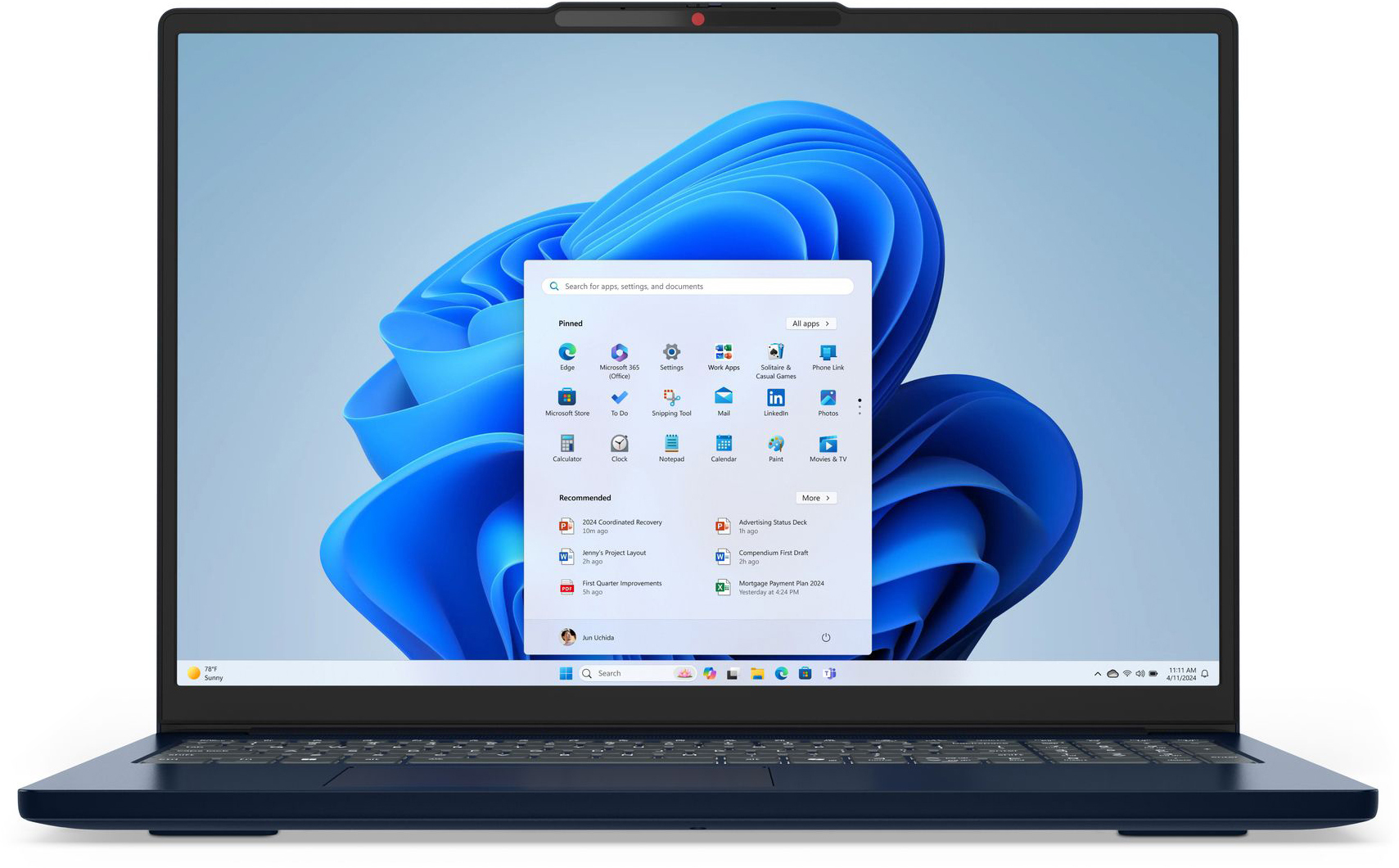 Ноутбук LENOVO IdeaPad Slim 3 16IRH10 Cosmic Blue (83K2005LRA)фото4