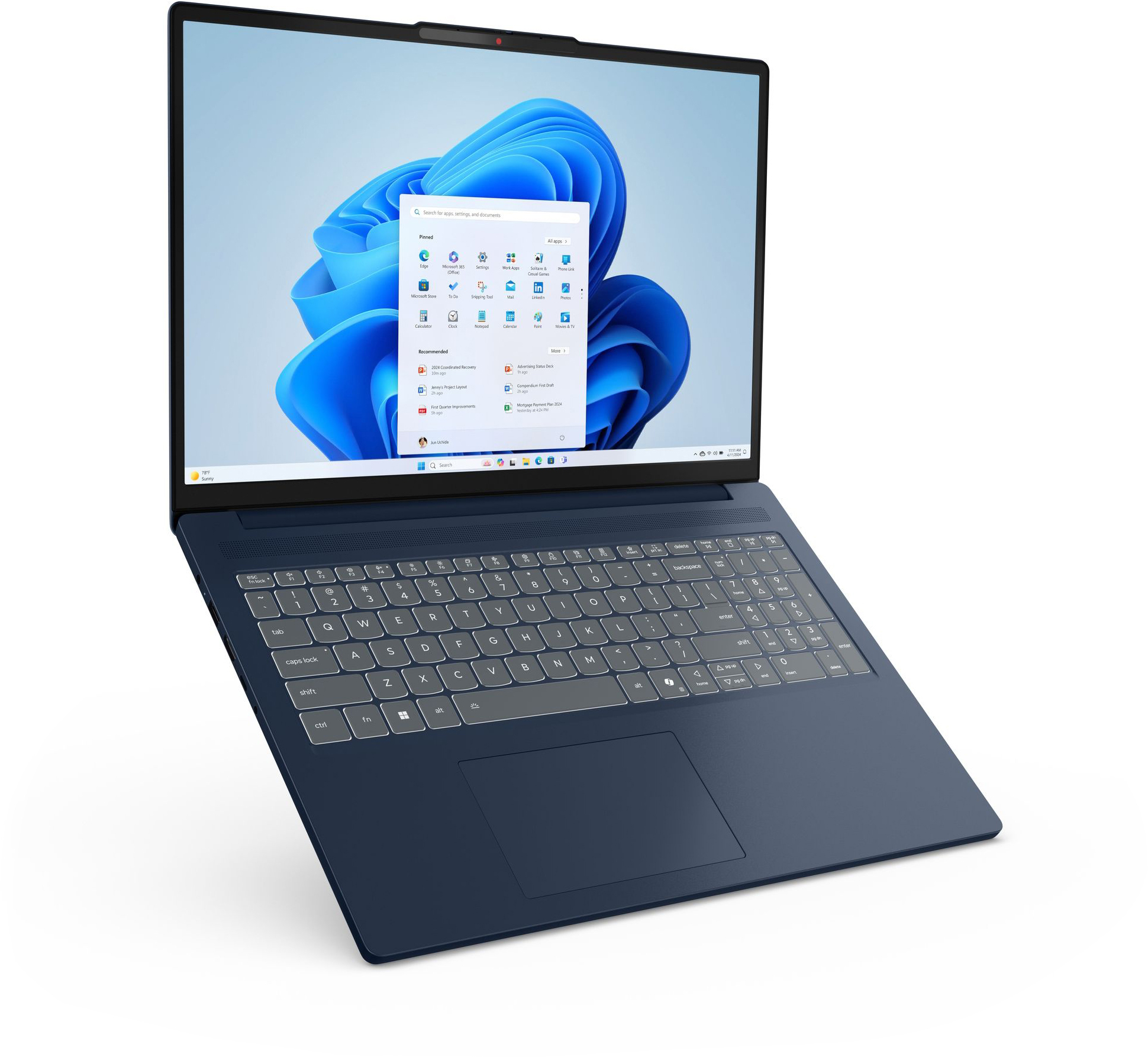 Ноутбук LENOVO IdeaPad Slim 3 16IRH10 Cosmic Blue (83K2005LRA)фото13