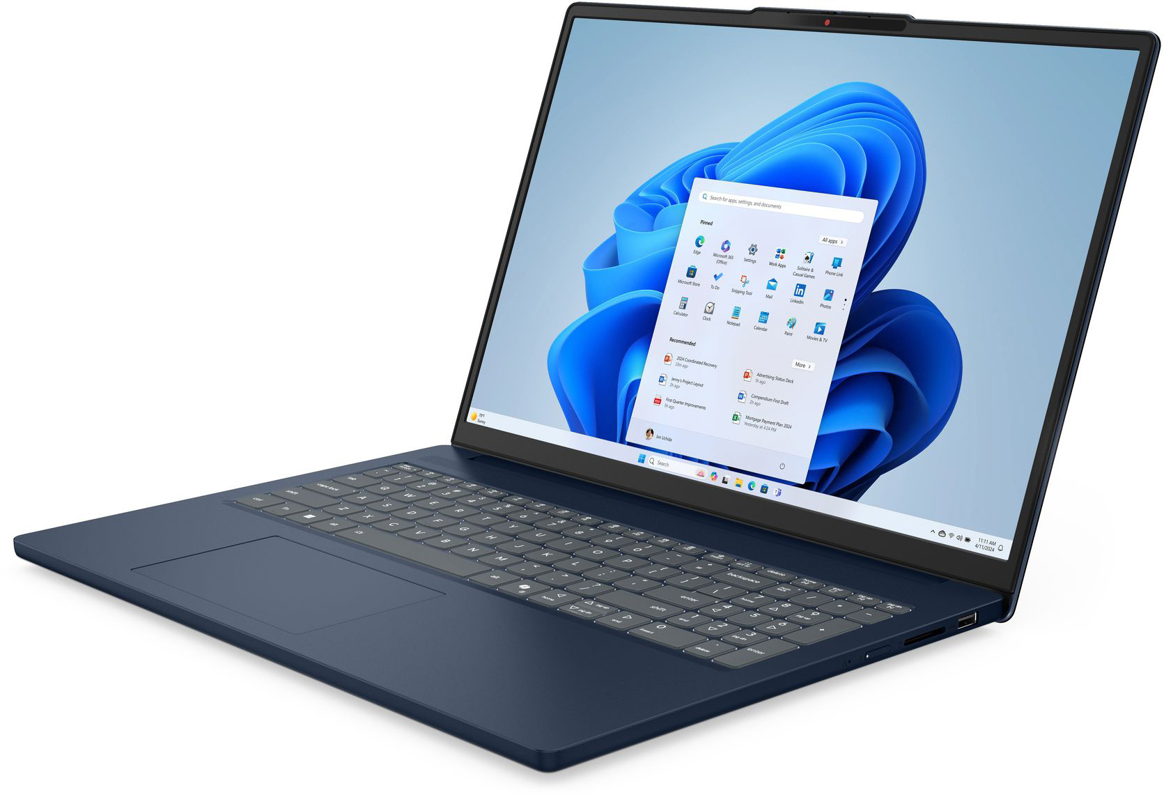 Ноутбук LENOVO IdeaPad Slim 3 16IRH10 Cosmic Blue (83K2005LRA)фото3
