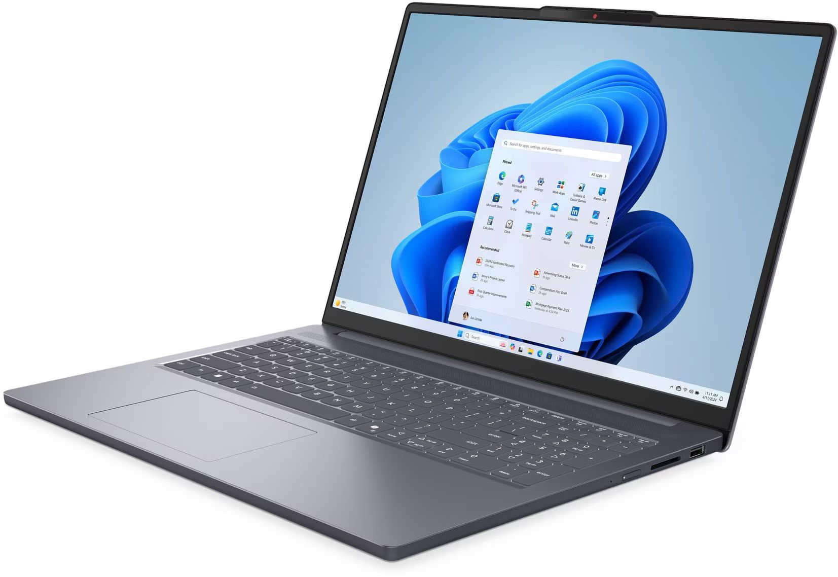 Ноутбук LENOVO IdeaPad Slim 3 16IRH10 Luna grey (83K2007ERA)фото3