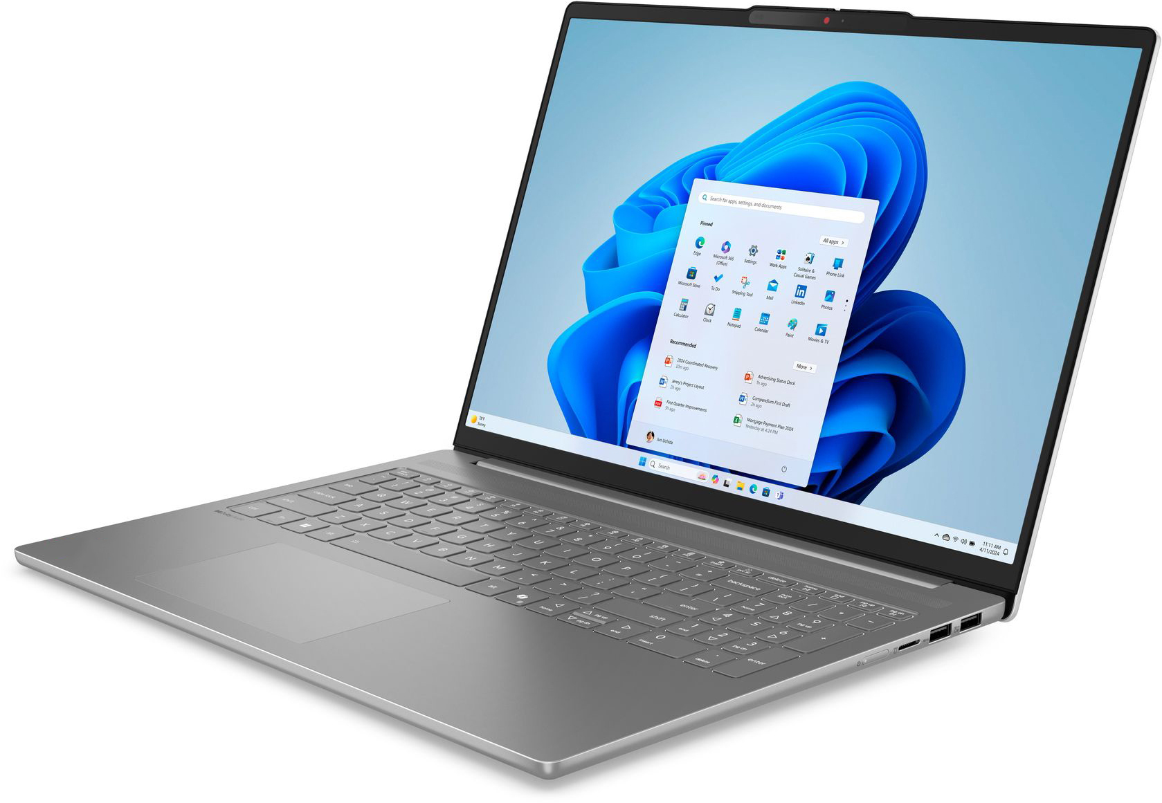 Ноутбук LENOVO IdeaPad Slim 5 16IRH10 Luna grey (83HS008JRA) фото 3