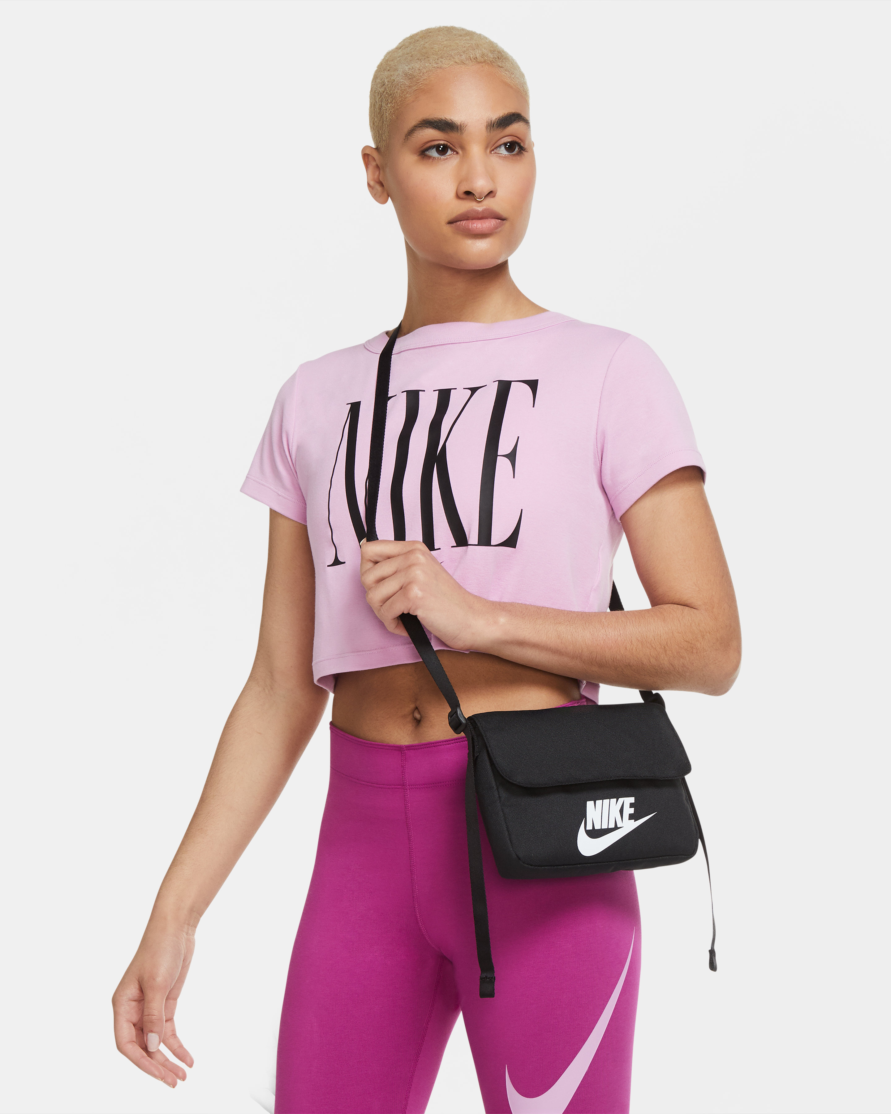 Сумка Nike W Nsw Futura 365 Crossbody CW9300-010 1SIZE черная фото8