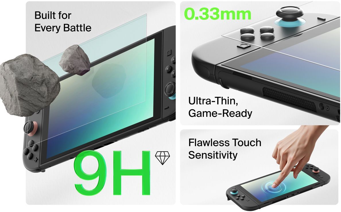 Захисне скло для Nintendo Switch 2 Anti-Reflective (ENA004hq)фото6