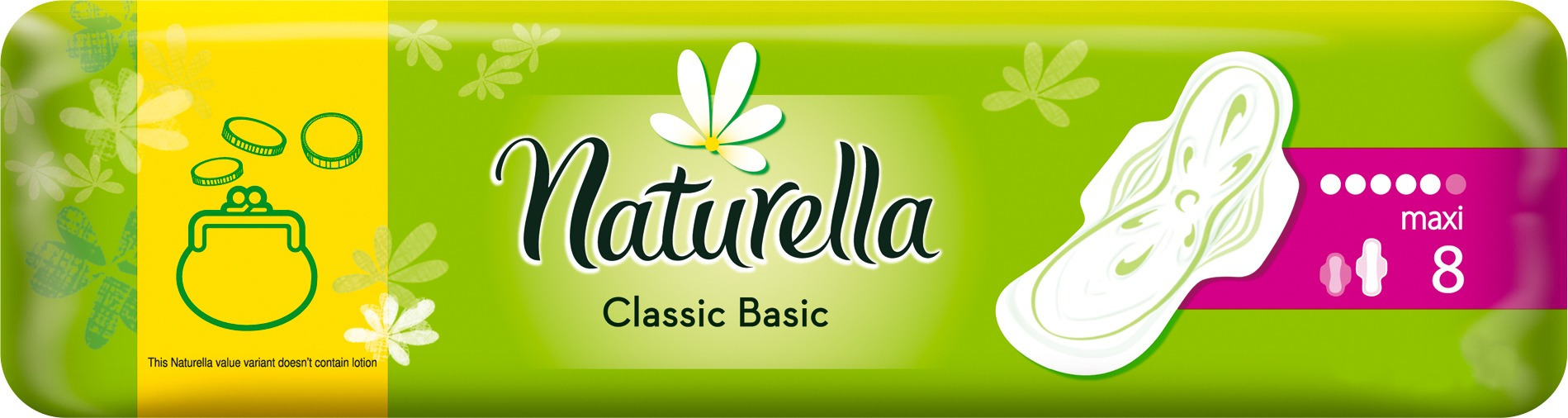 Гигиенические Прокладки Naturella Classic Basic Maxi c крылышками 8 шт фото 3