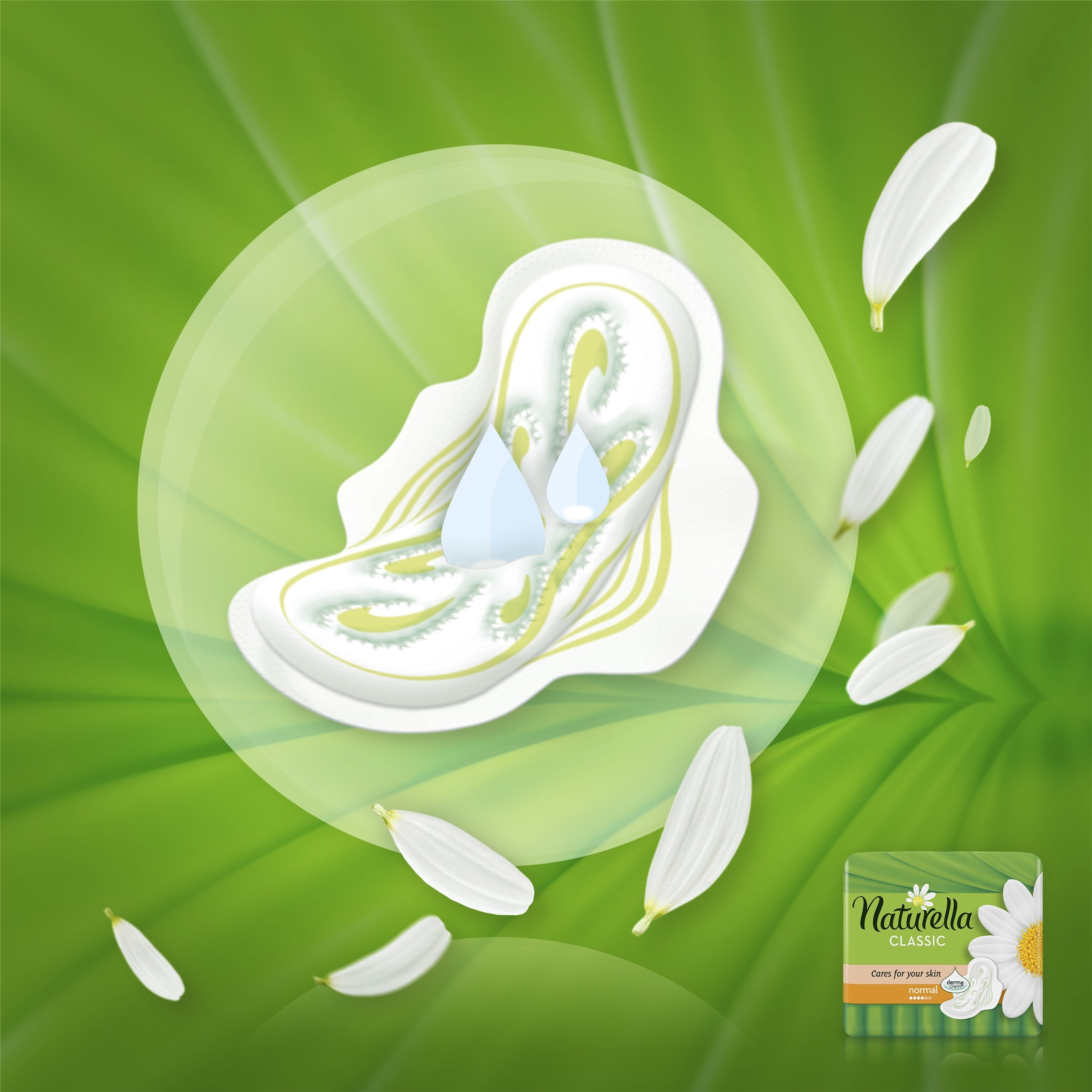 Гигиенические Прокладки Naturella Classic Basic Normal c крылышками 9 шт фото 5
