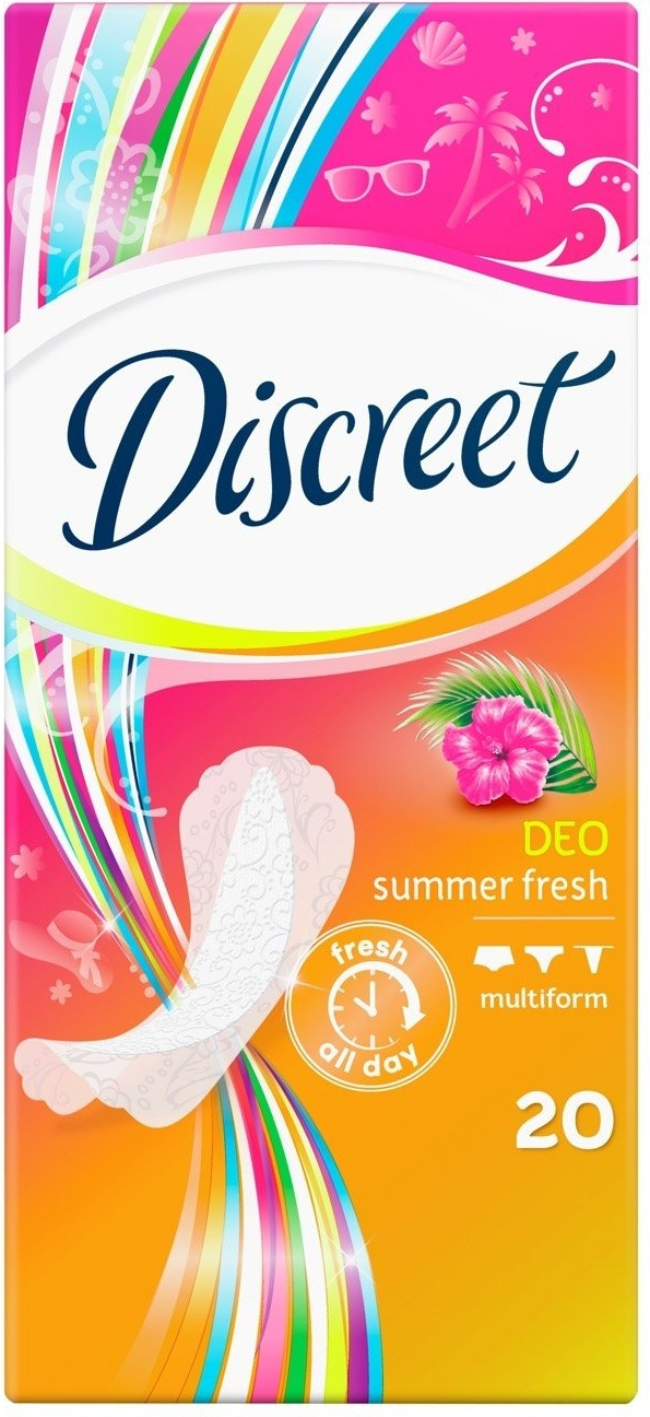 Ежедневные прокладки Discreet Summer Fresh 20 шт фото 2