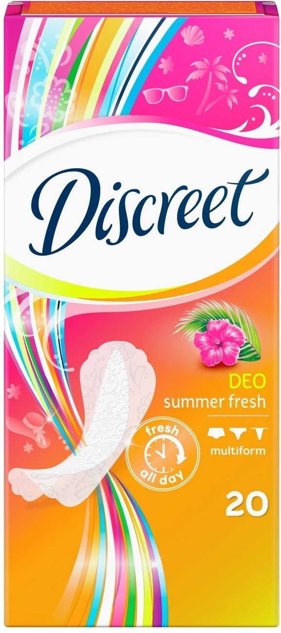 Ежедневные прокладки Discreet Summer Fresh 20 шт фото 3