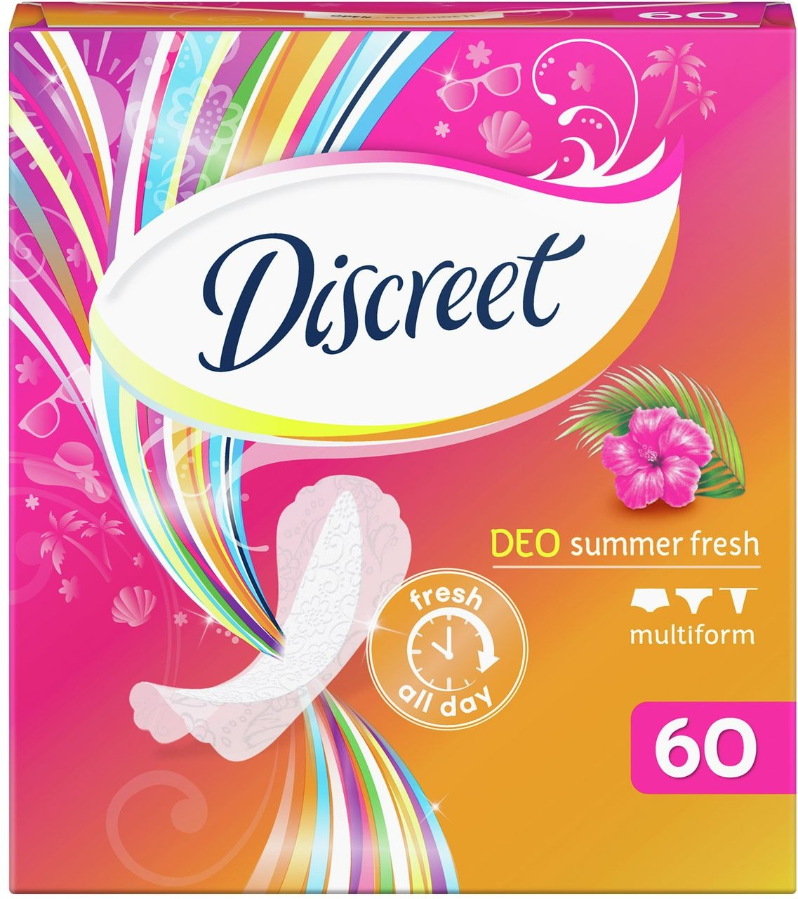 Ежедневные прокладки Discreet Summer Fresh 60 шт фото 3