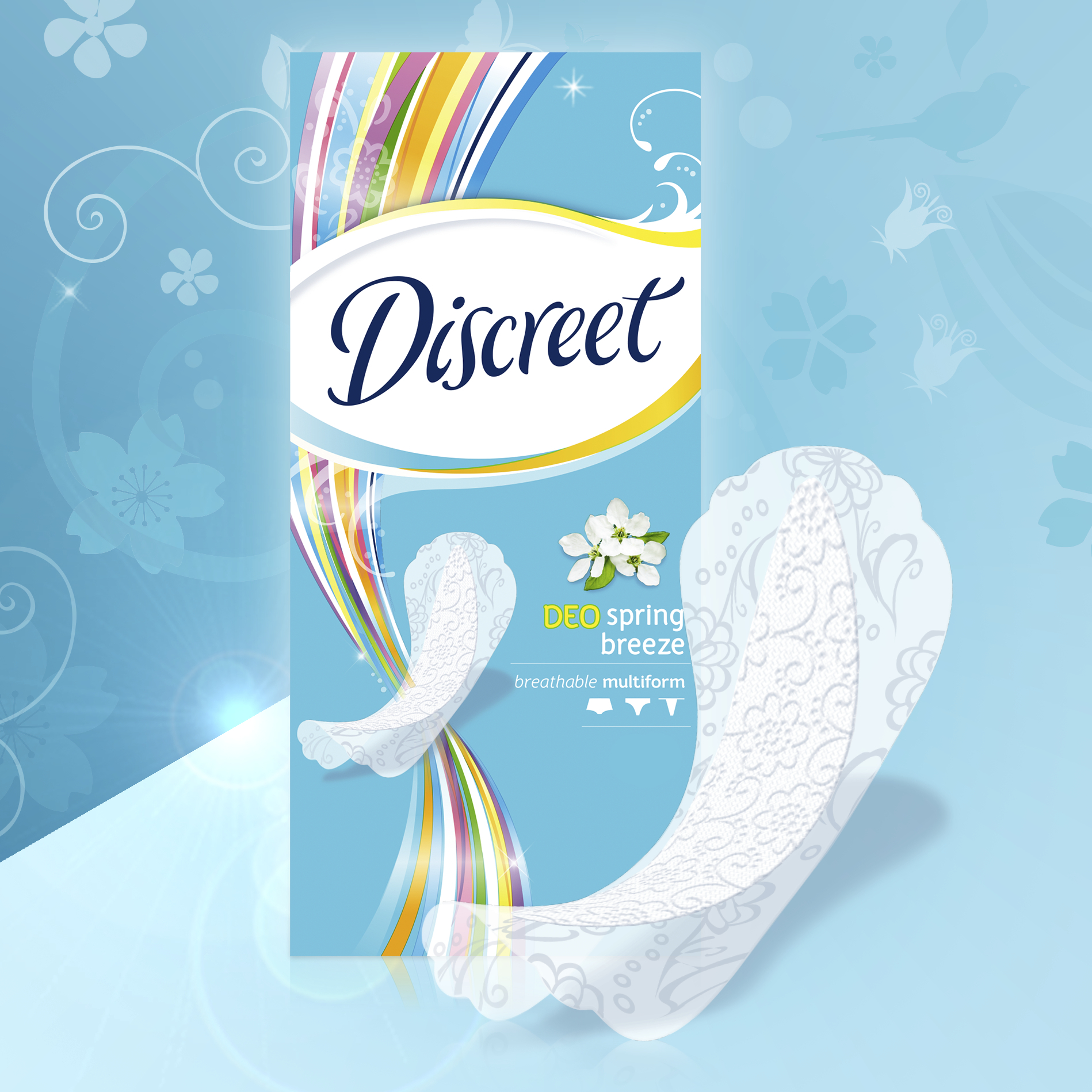 ЩоденнІ прокладки Discreet Deo Spring Breeze 50 штфото