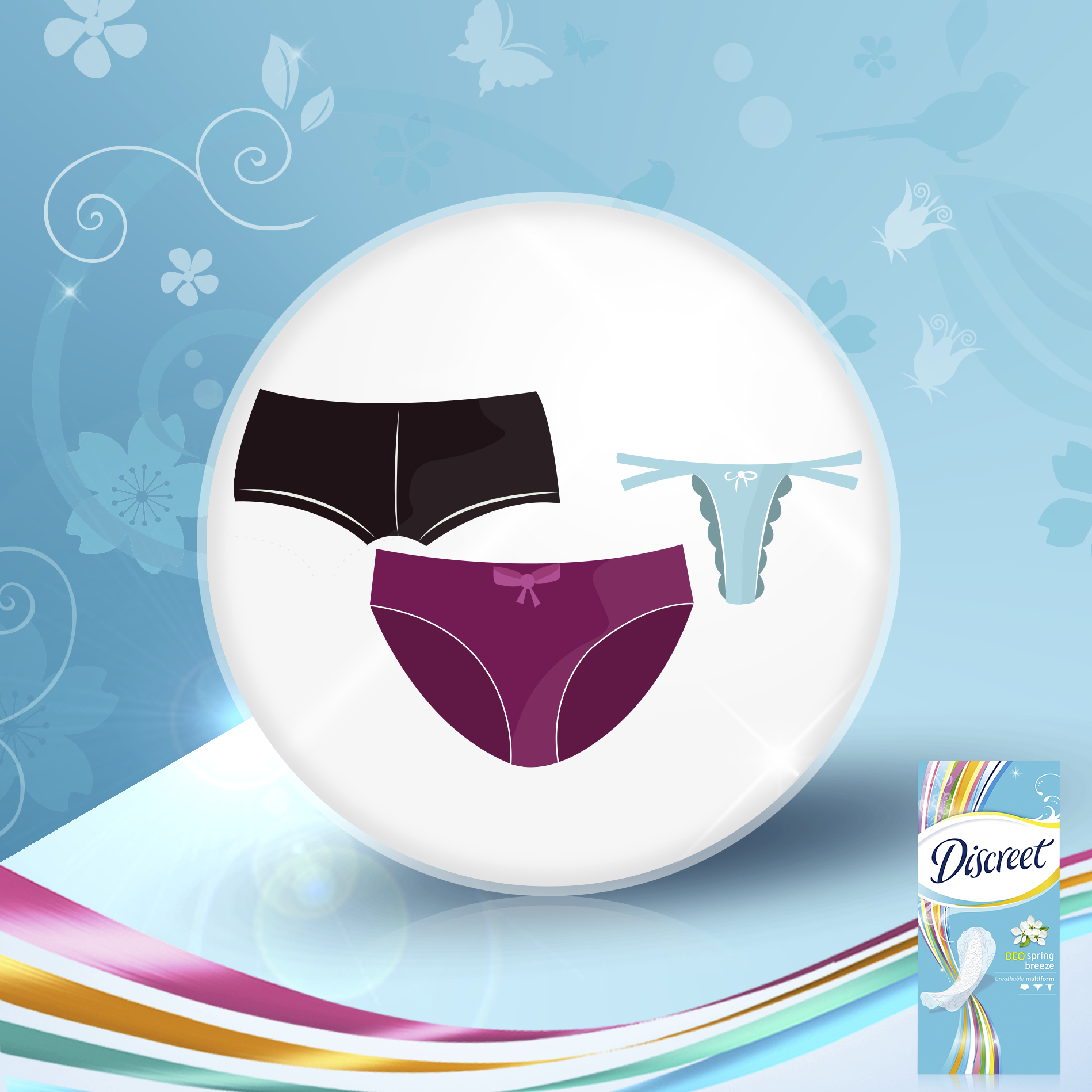 ЩоденнІ прокладки Discreet Deo Spring Breeze 50 штфото