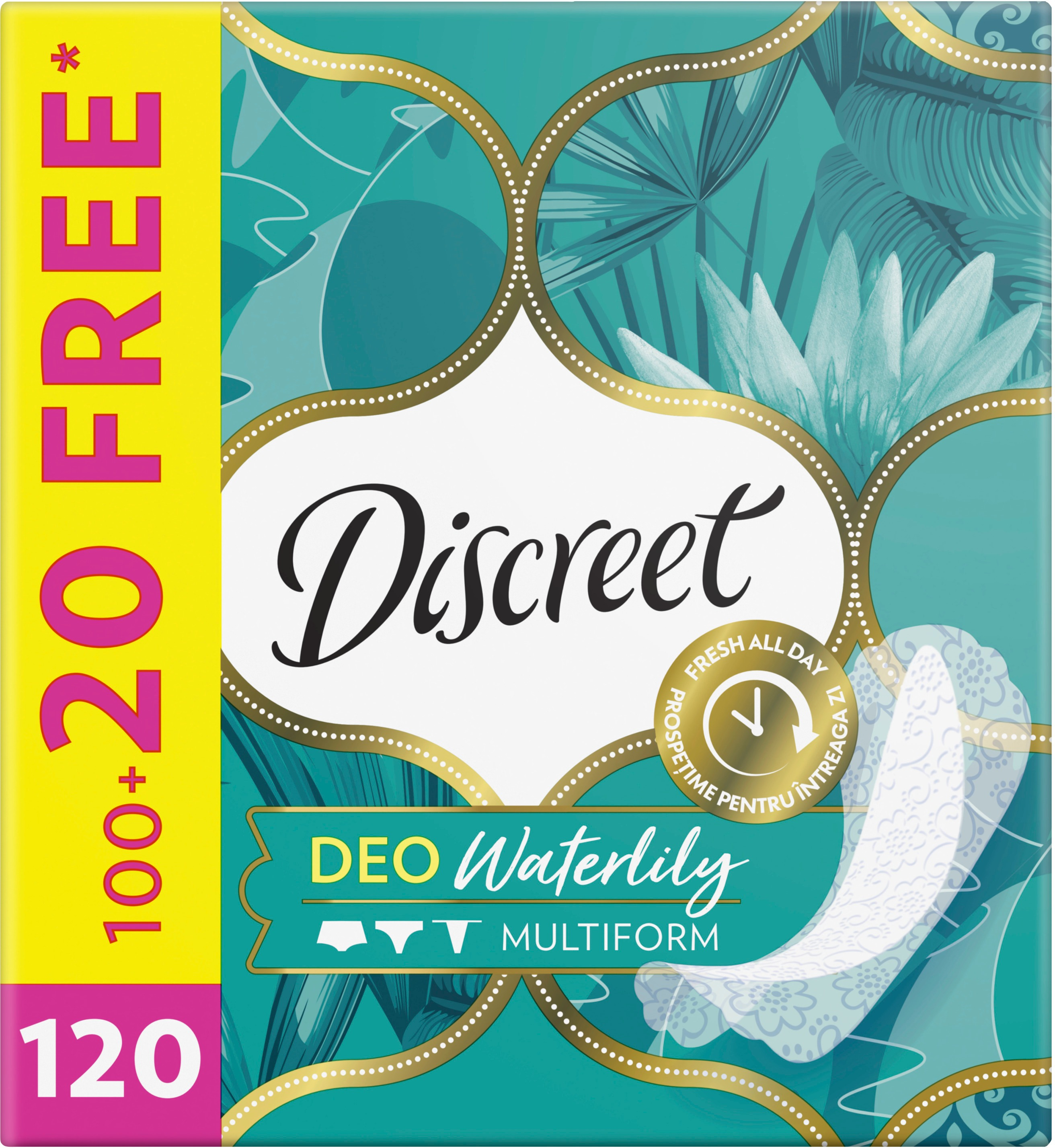 Ежедневные прокладки Discreet Deo Waterlilly 120 шт фото 2