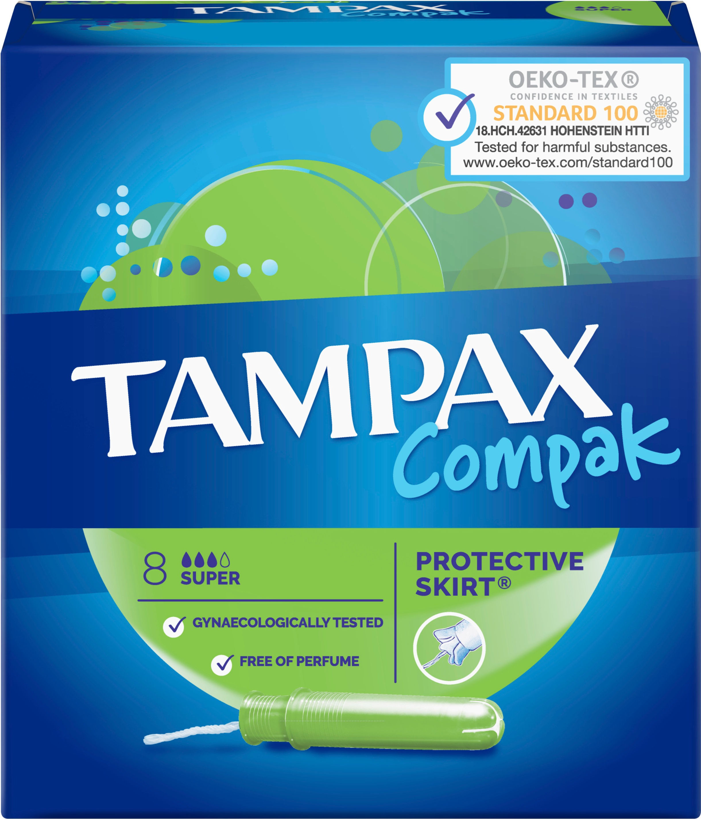 Тампоны Tampax Compak Super с апликатором 8 шт фото 