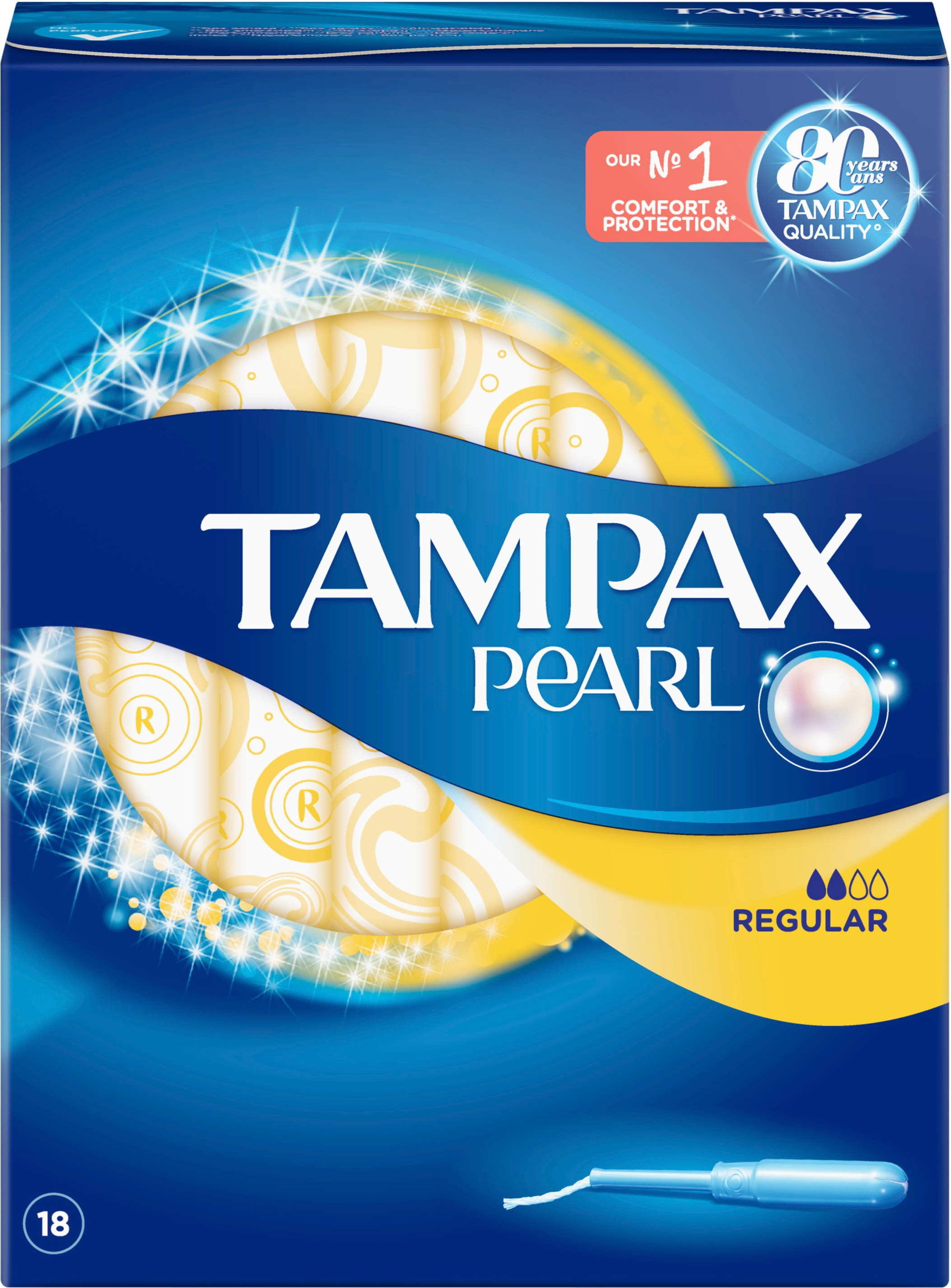Тампони Tampax Pearl Regular з аплікатором 18 штфото