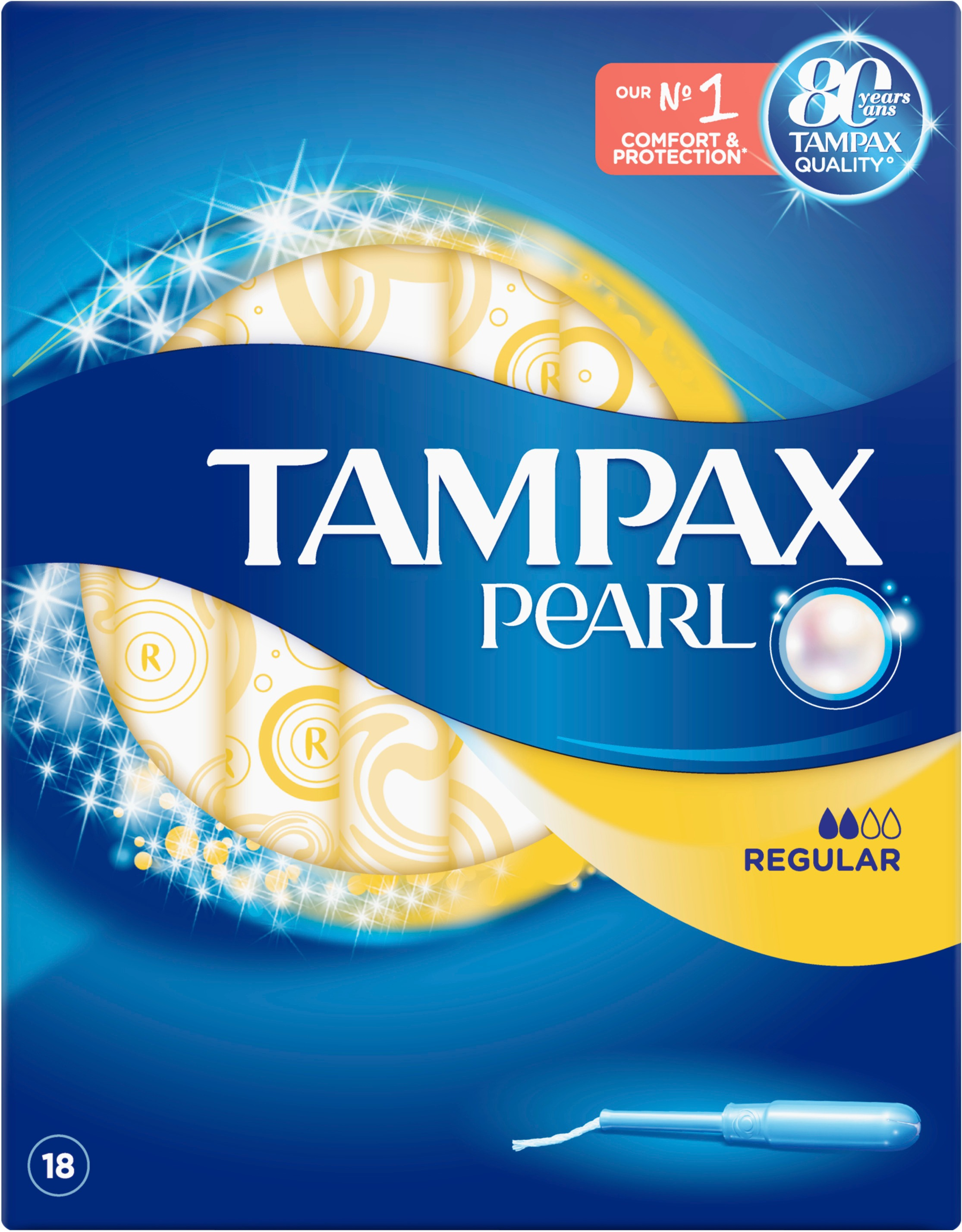 Тампони Tampax Pearl Regular з аплікатором 18 штфото
