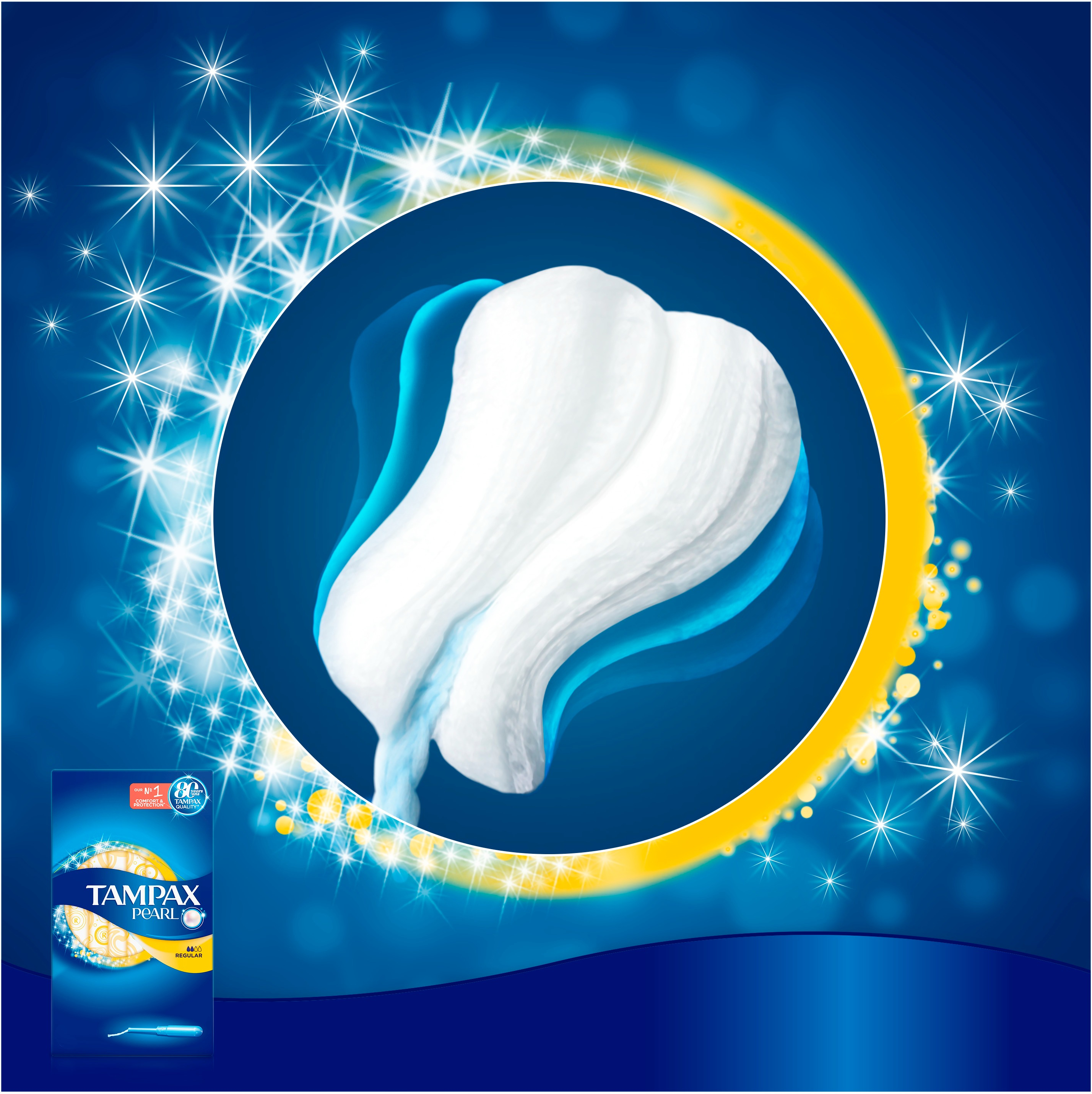 Тампони Tampax Pearl Regular з аплікатором 18 штфото