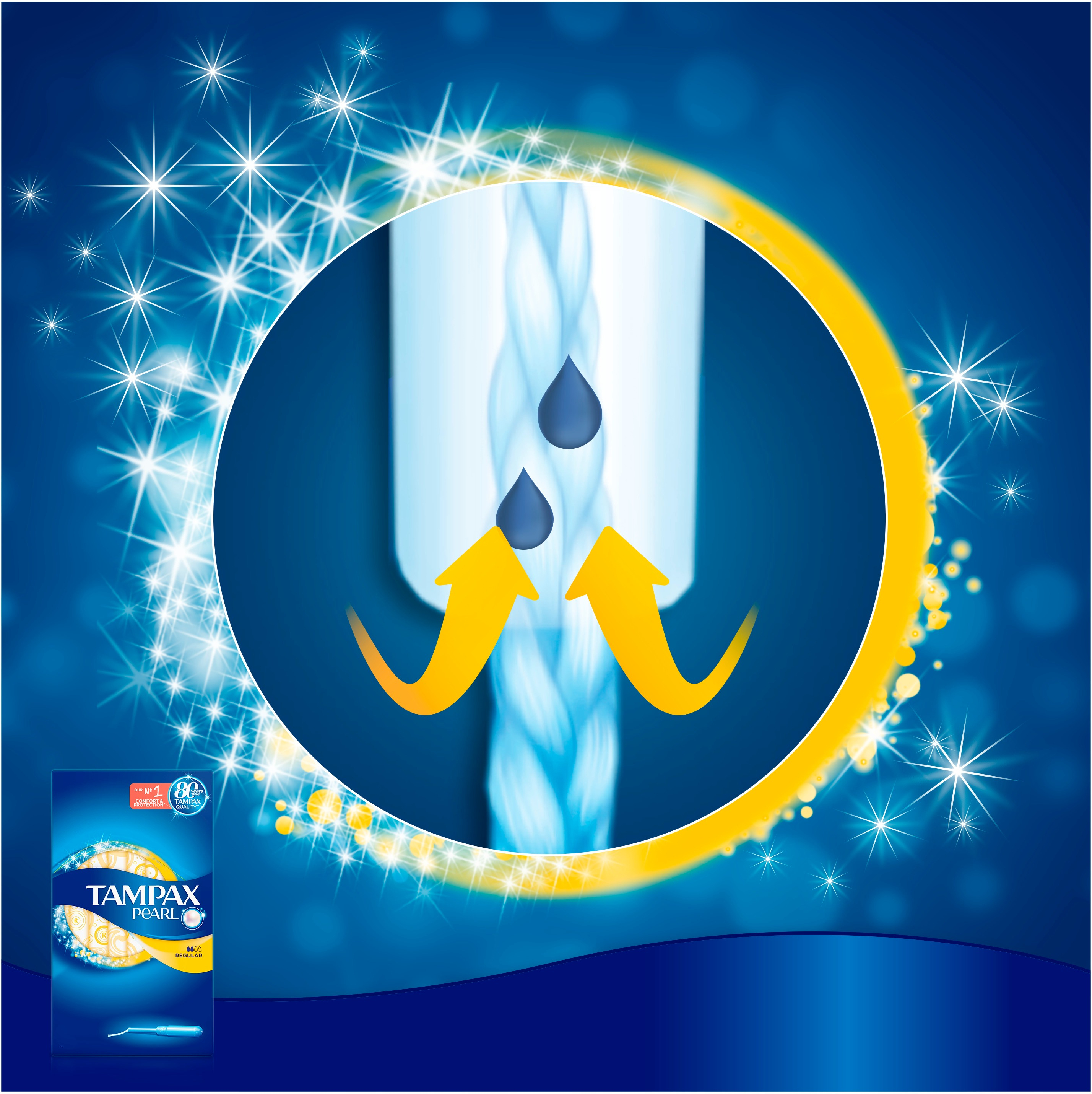 Тампони Tampax Pearl Regular з аплікатором 18 штфото