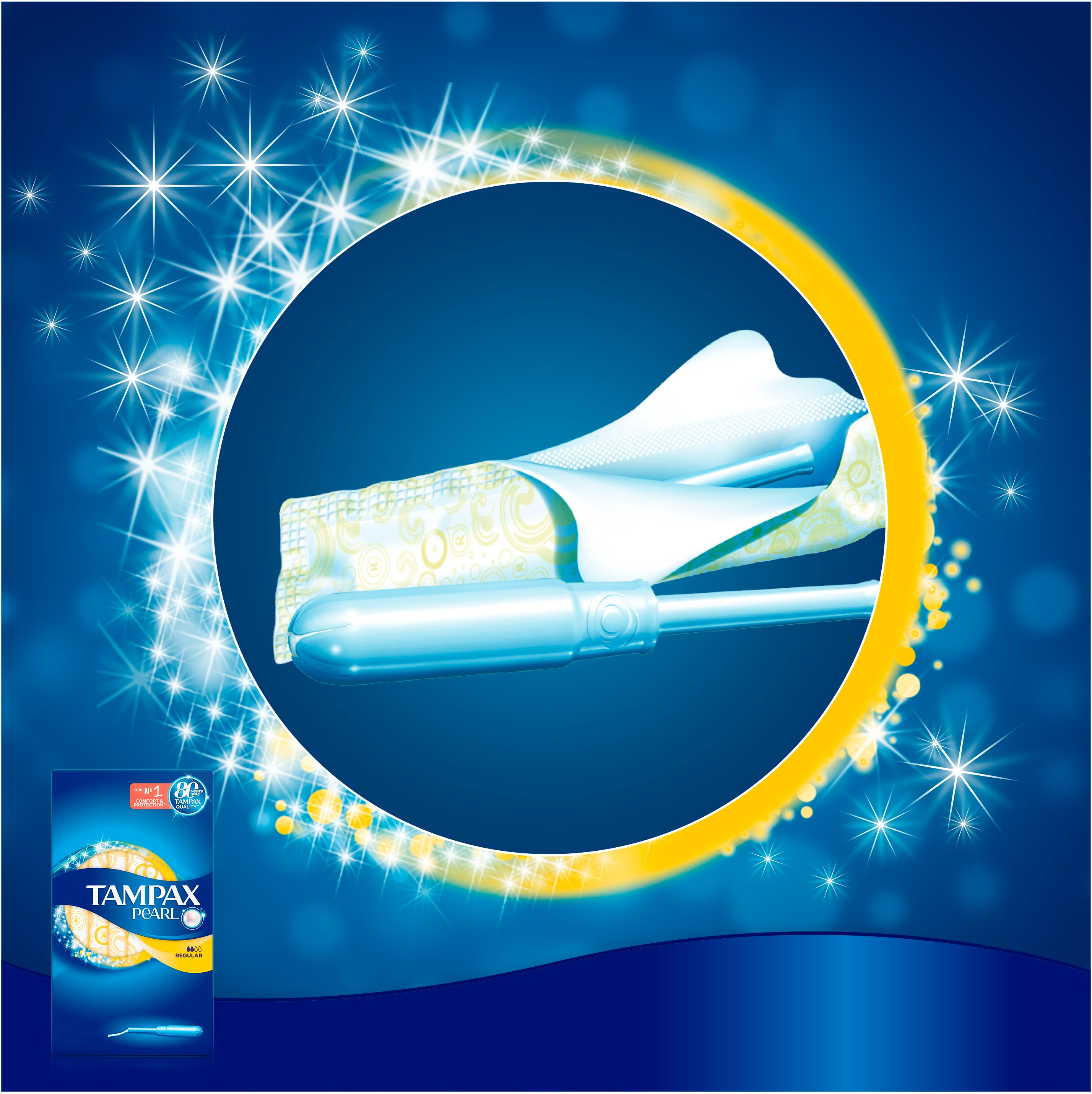 Тампони Tampax Pearl Regular з аплікатором 18 штфото