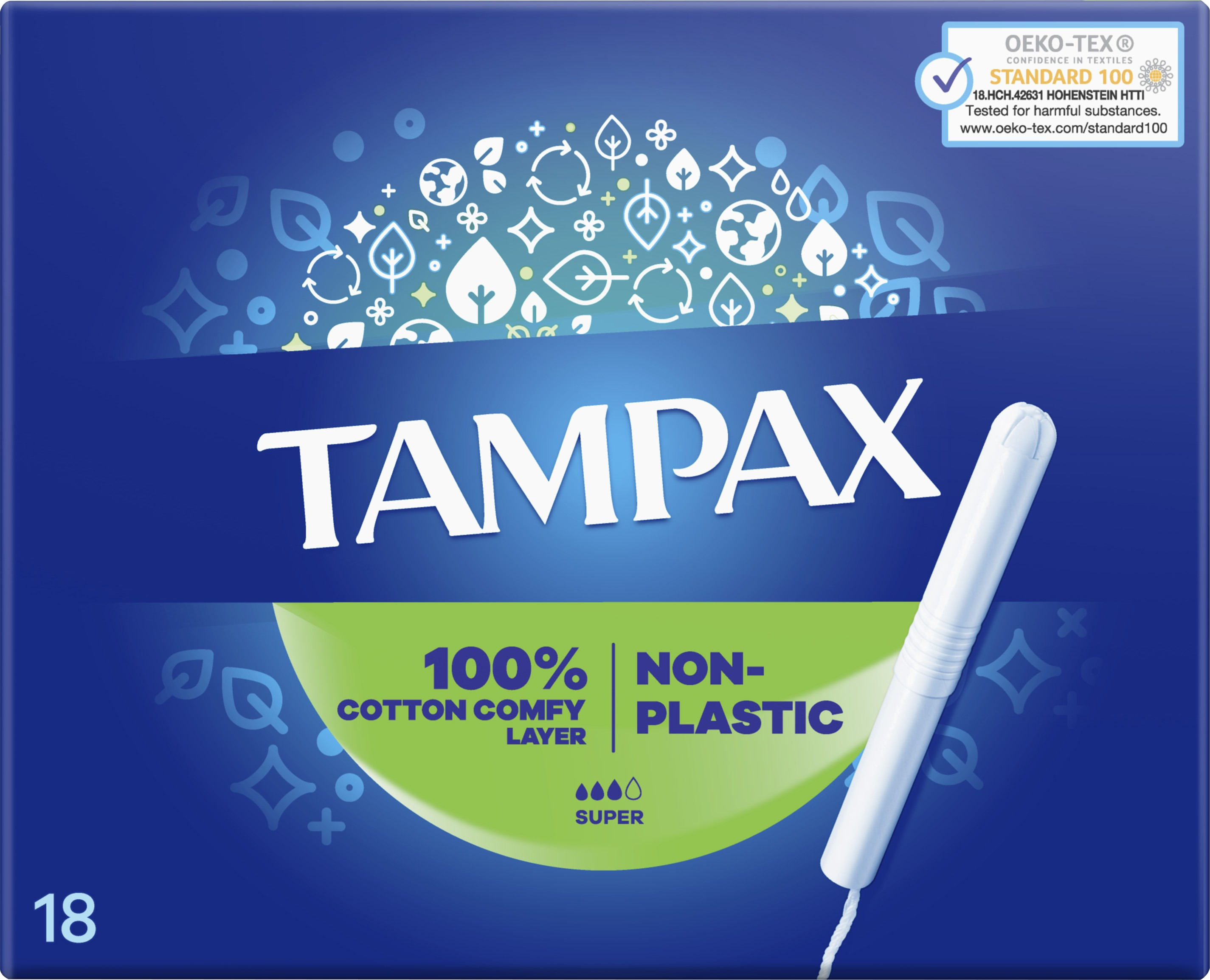 Тампоны Tampax Pearl Super с апликатором 18 шт фото 