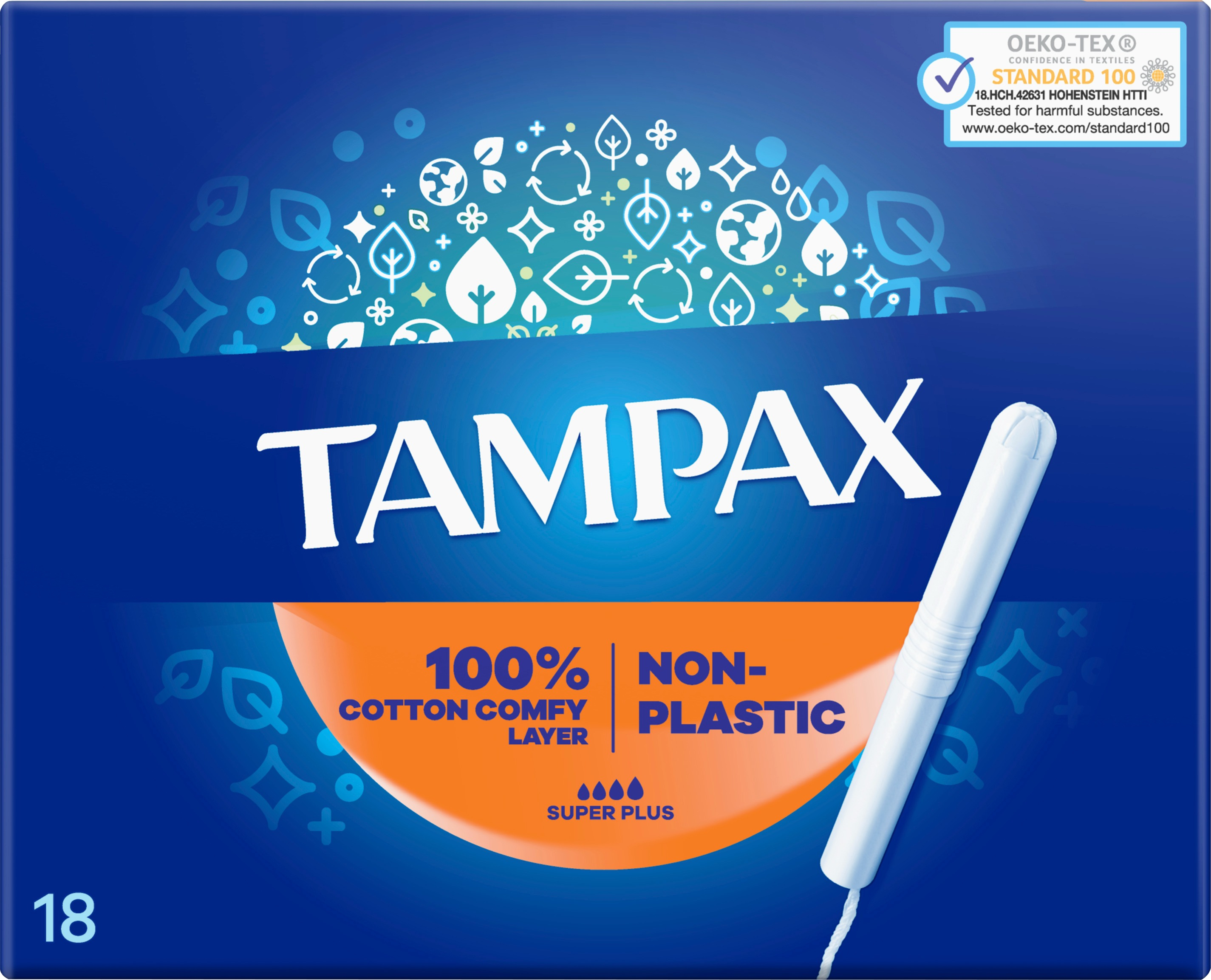 Тампоны Tampax Pearl Super Plus с апликатором 18 шт фото 