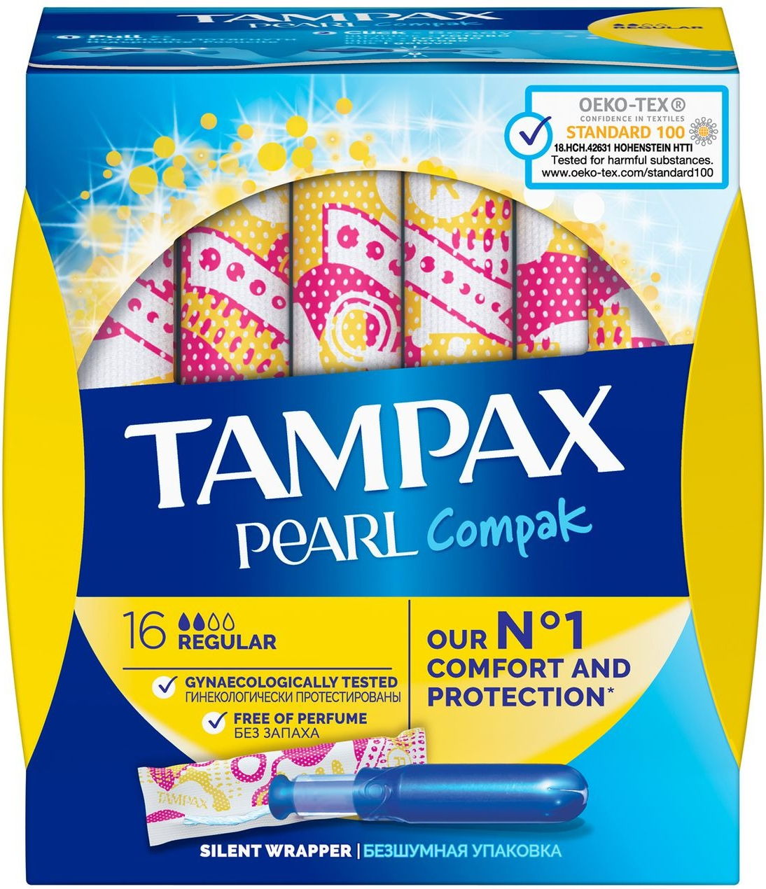 Тампоны Tampax Pearl Regular с апликатором 16 шт фото 2