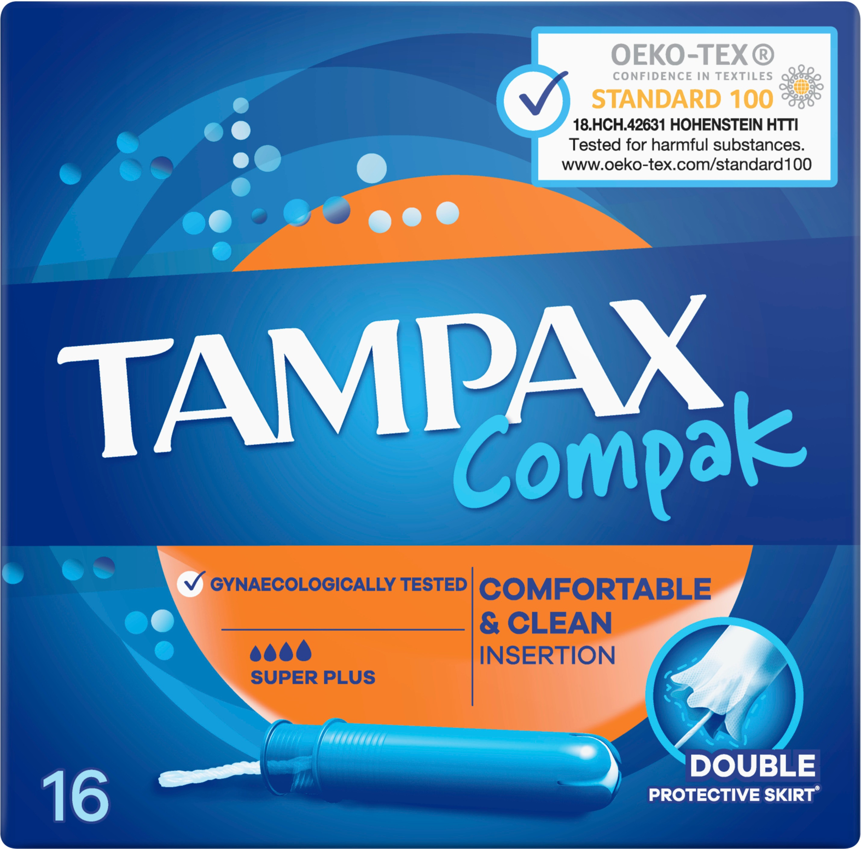 Тампони Tampax Pearl Super Plus с апликатором 16 штфото