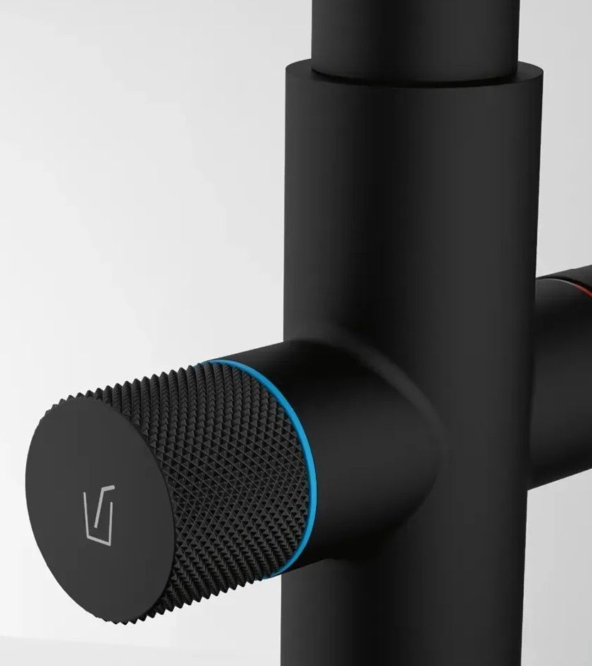 Змішувач Franke Lina L Clear Water 2.0, 254 мм, чорний матовий (120.0730.802)фото