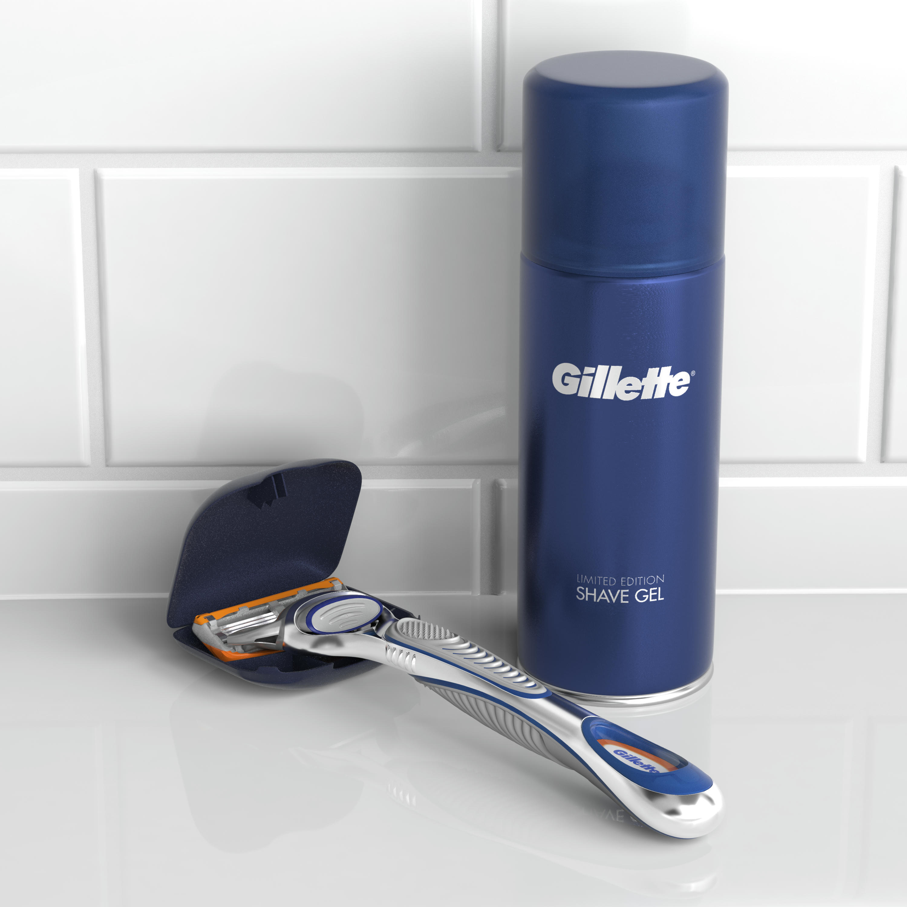 Подарунковий набір: бритва Gillette Fusion5 + Гель для гоління Ultra Sensitive 75 мл + Косметичкафото2