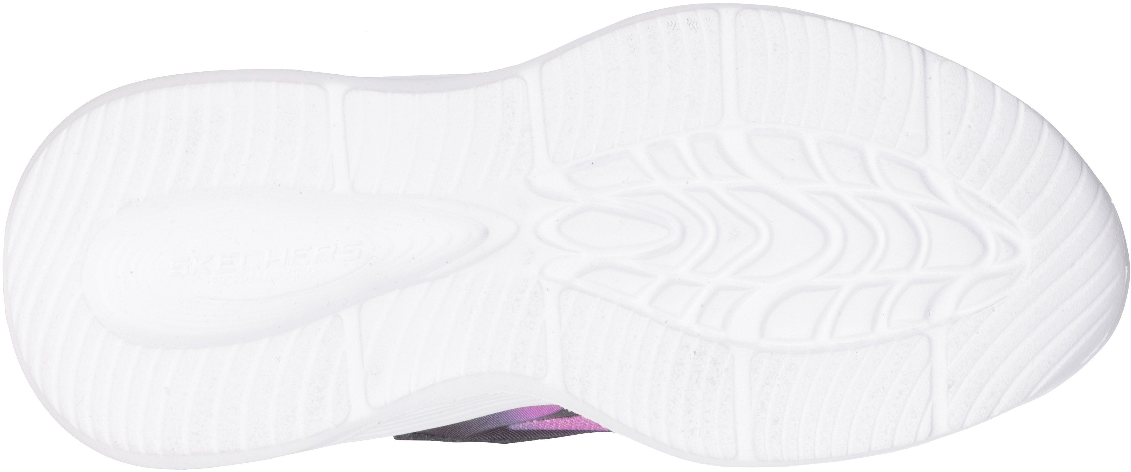 Кросівки підліткові для дівчаток Skechers S-Lights: Sola Glow 303713L BKMT 33 (1.5 US) рожевий/сірийфото