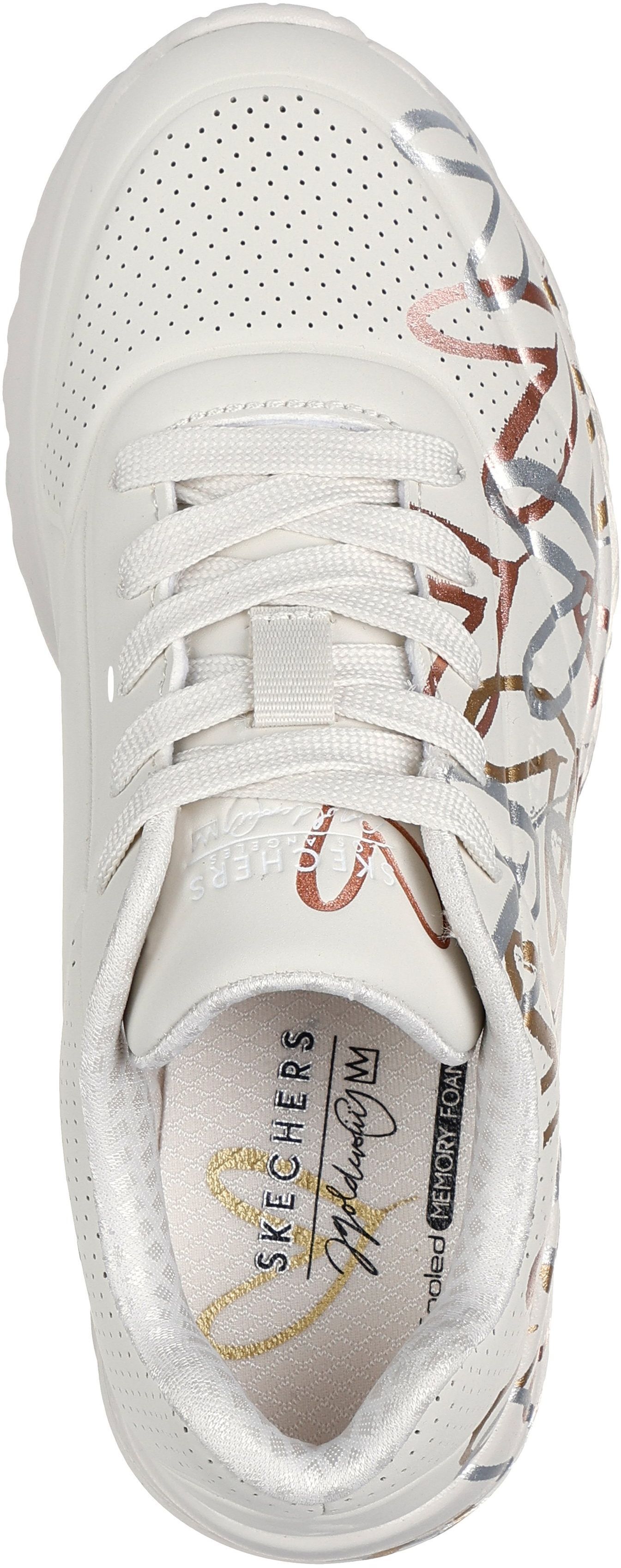 Кроссовки подростковые для девочек Skechers Uno Lite 314067L NTMT 31 (13.5 US) бежевый фото 